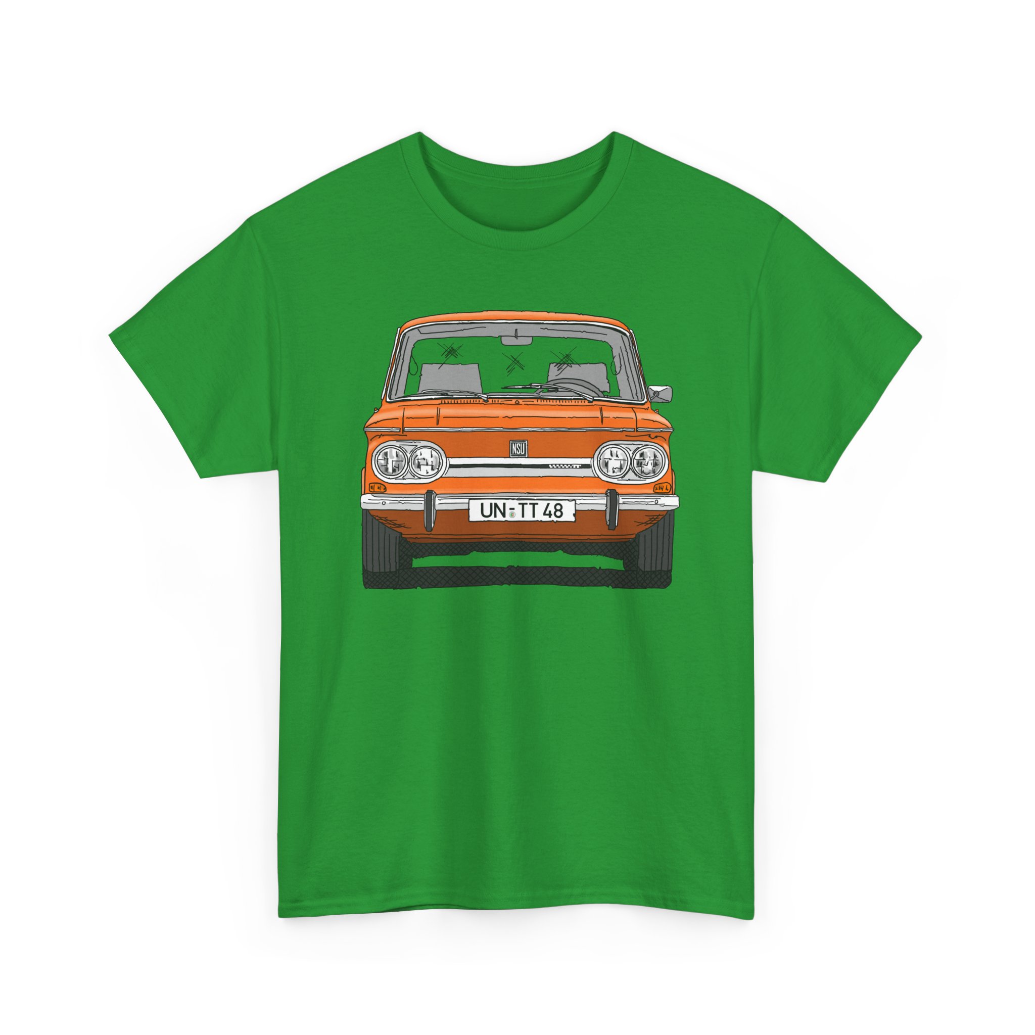 T-Shirt, NSU TT, Strichzeichnung, Orange, UN-TT 48 – Bild 4
