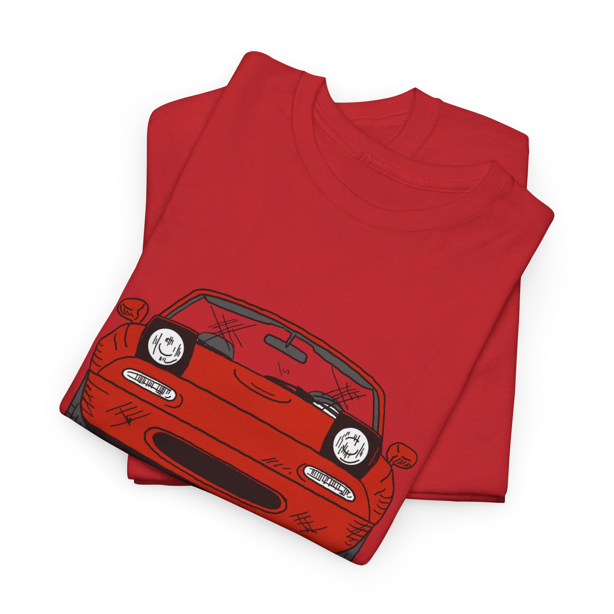 T-Shirt, Mazda MX5 Miata, Strichzeichnung, Rot – Bild 22