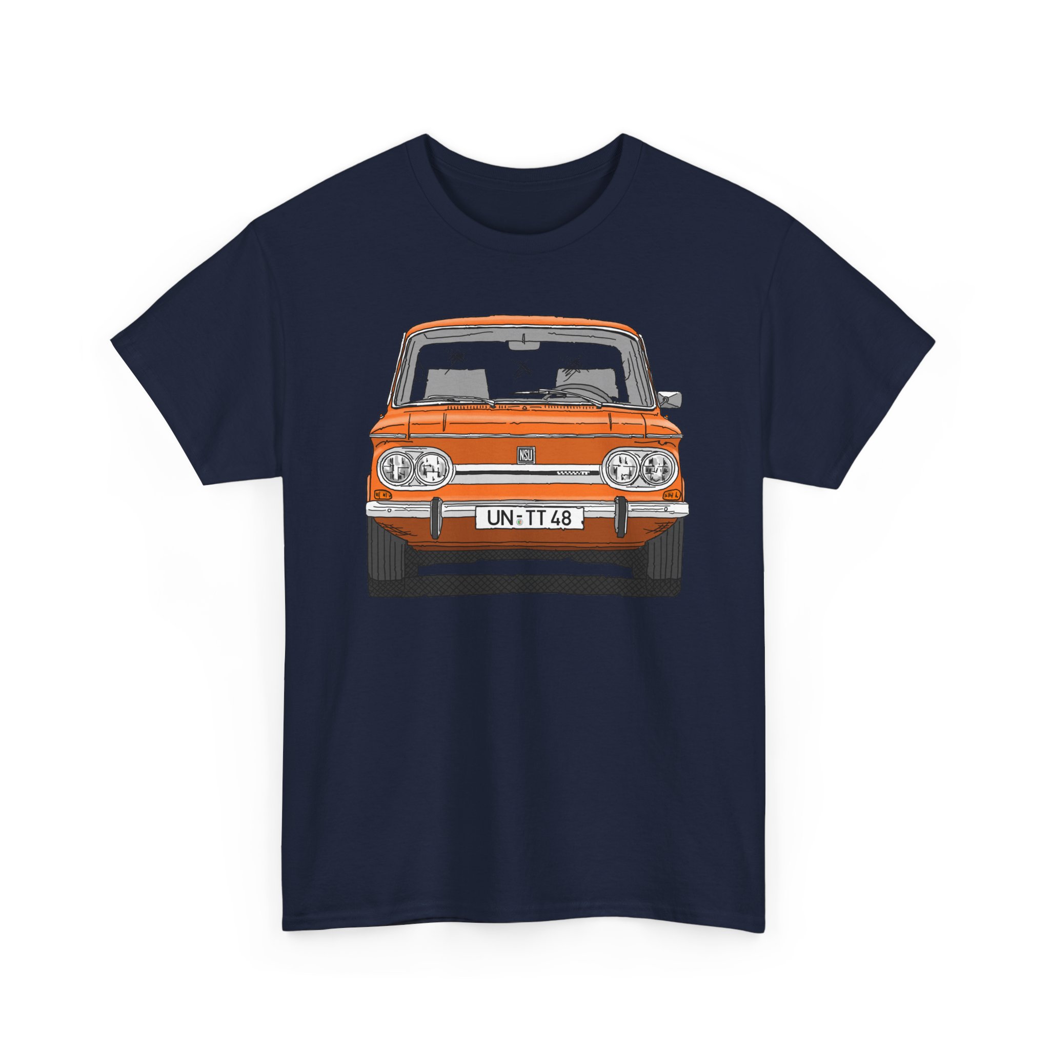 T-Shirt, NSU TT, Strichzeichnung, Orange, UN-TT 48 – Bild 8