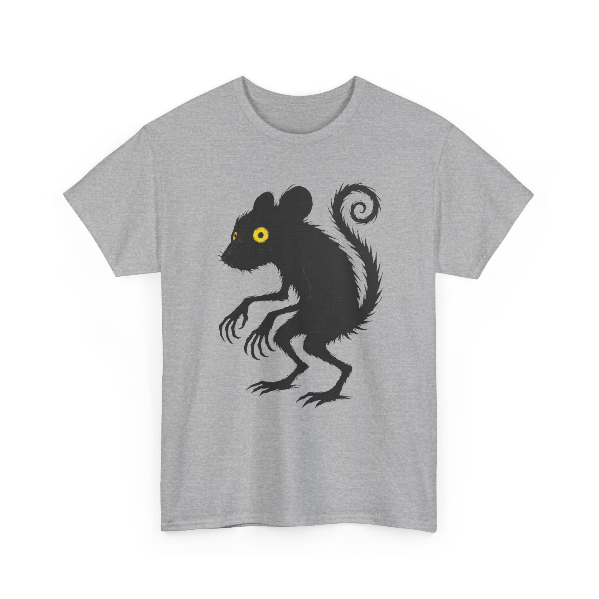 T-Shirt, „Mausi“, Kritzel-Kratzel-Kuschel-Tier, großer feiner Druck – Bild 2