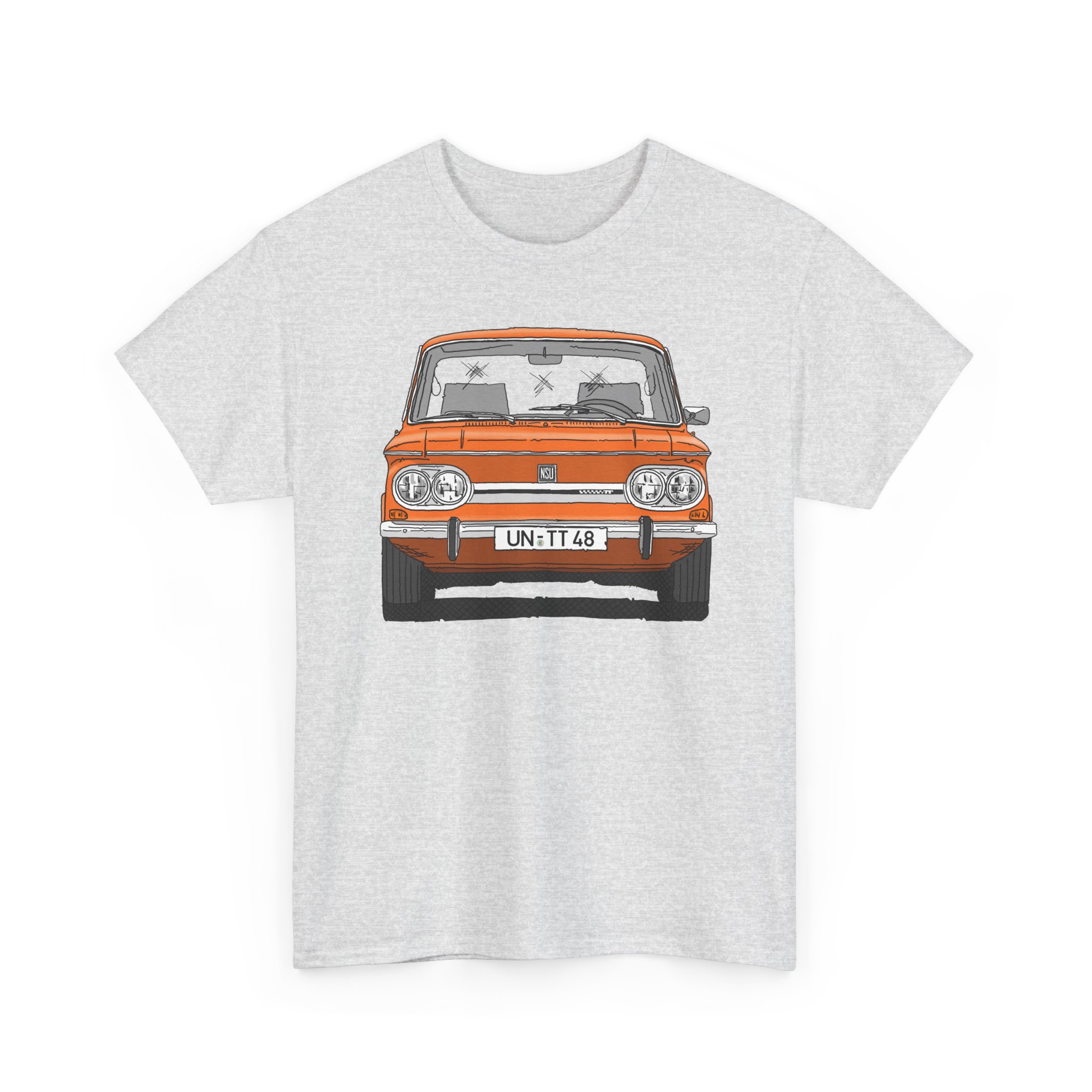 T-Shirt, NSU TT, Strichzeichnung, Orange, UN-TT 48 – Bild 17