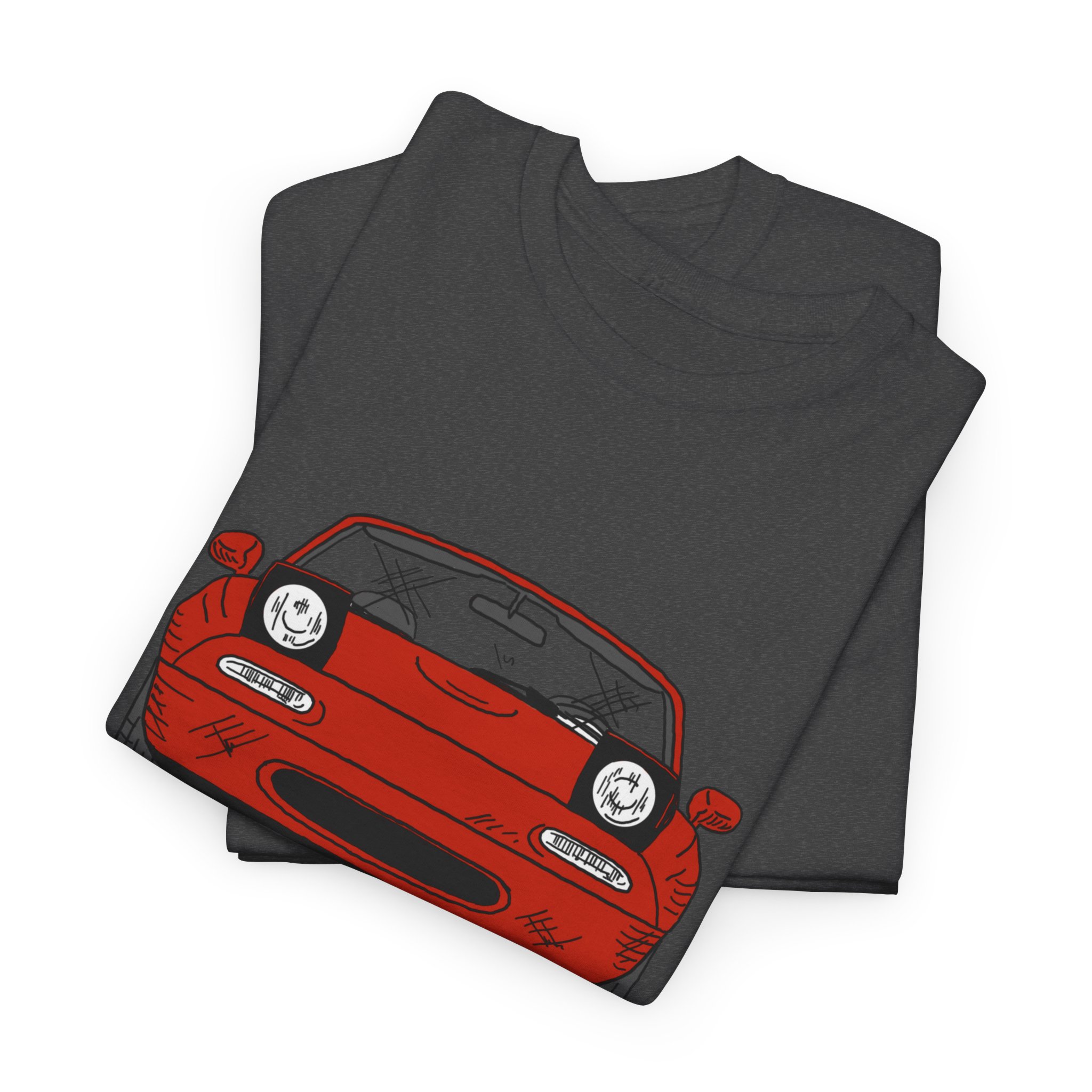 T-Shirt, Mazda MX5 Miata, Strichzeichnung, Rot – Bild 12