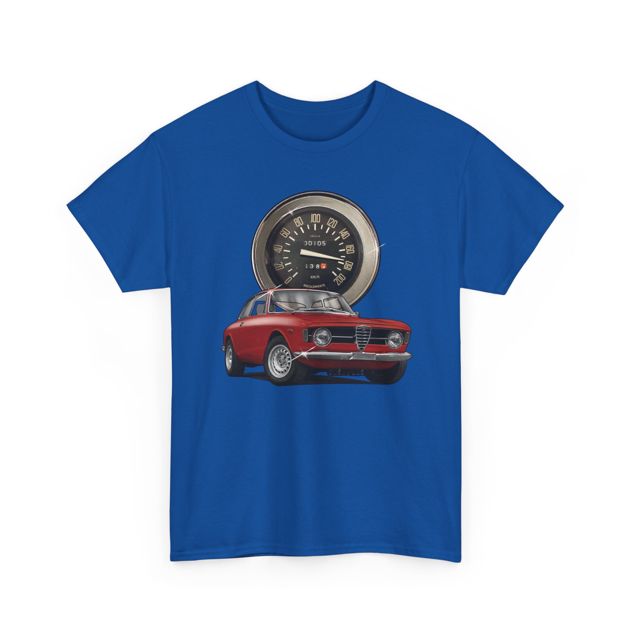 T-Shirt, Alfa Romeo Junior Kantenhaube, Rot, Vmax mit Tacho – Bild 9