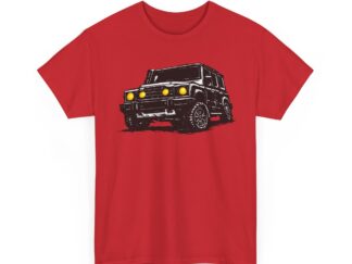 T-Shirt, Ineos Grenadier, Kritzel-Kratzel-Auto, großer feiner Druck