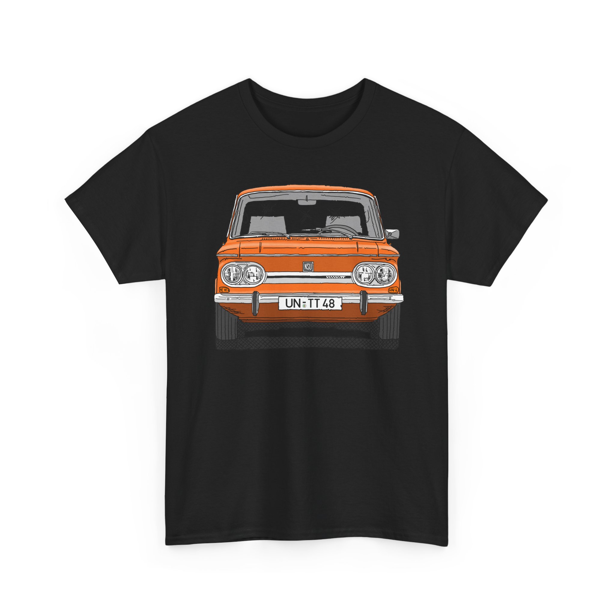 T-Shirt, NSU TT, Strichzeichnung, Orange, UN-TT 48 – Bild 14