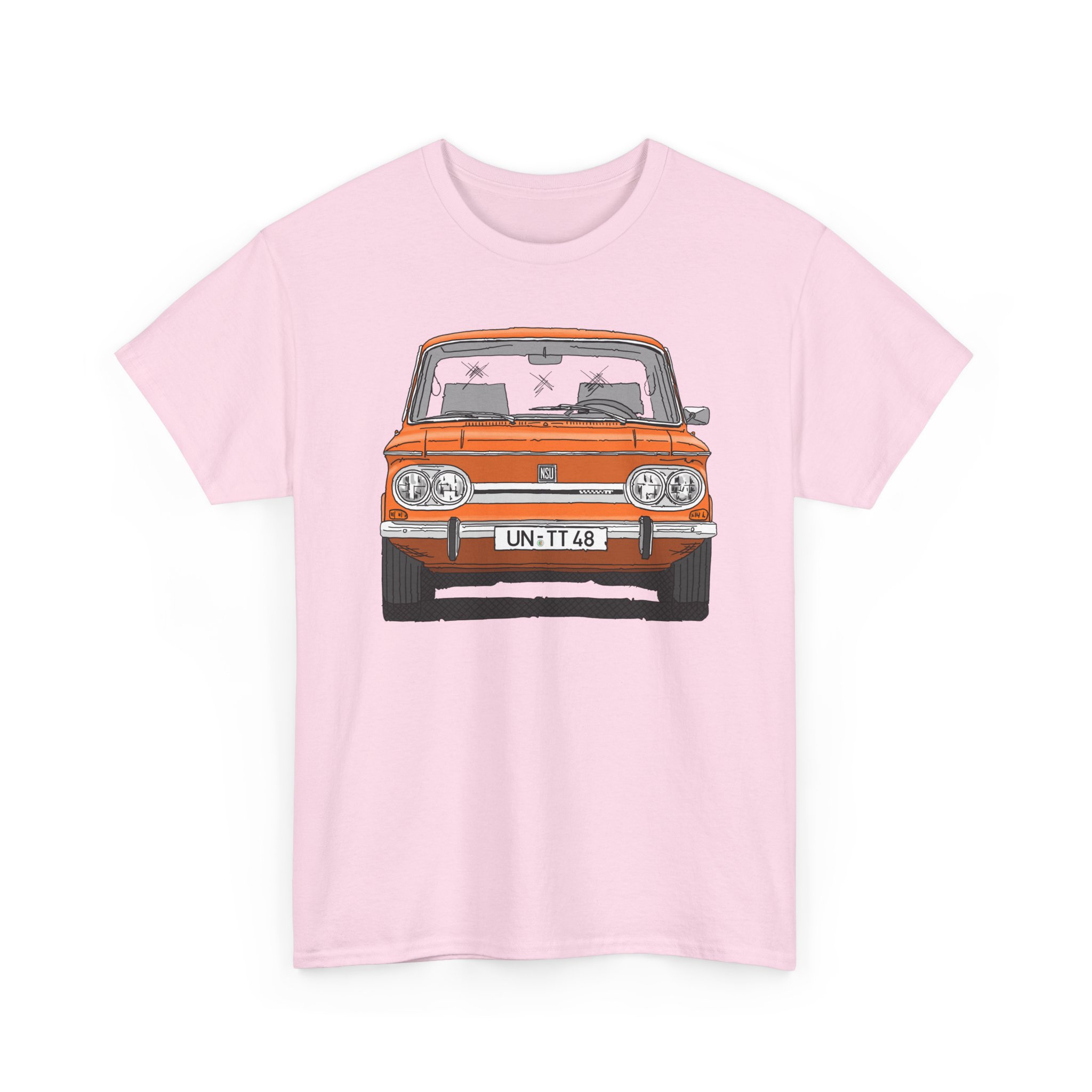 T-Shirt, NSU TT, Strichzeichnung, Orange, UN-TT 48 – Bild 6