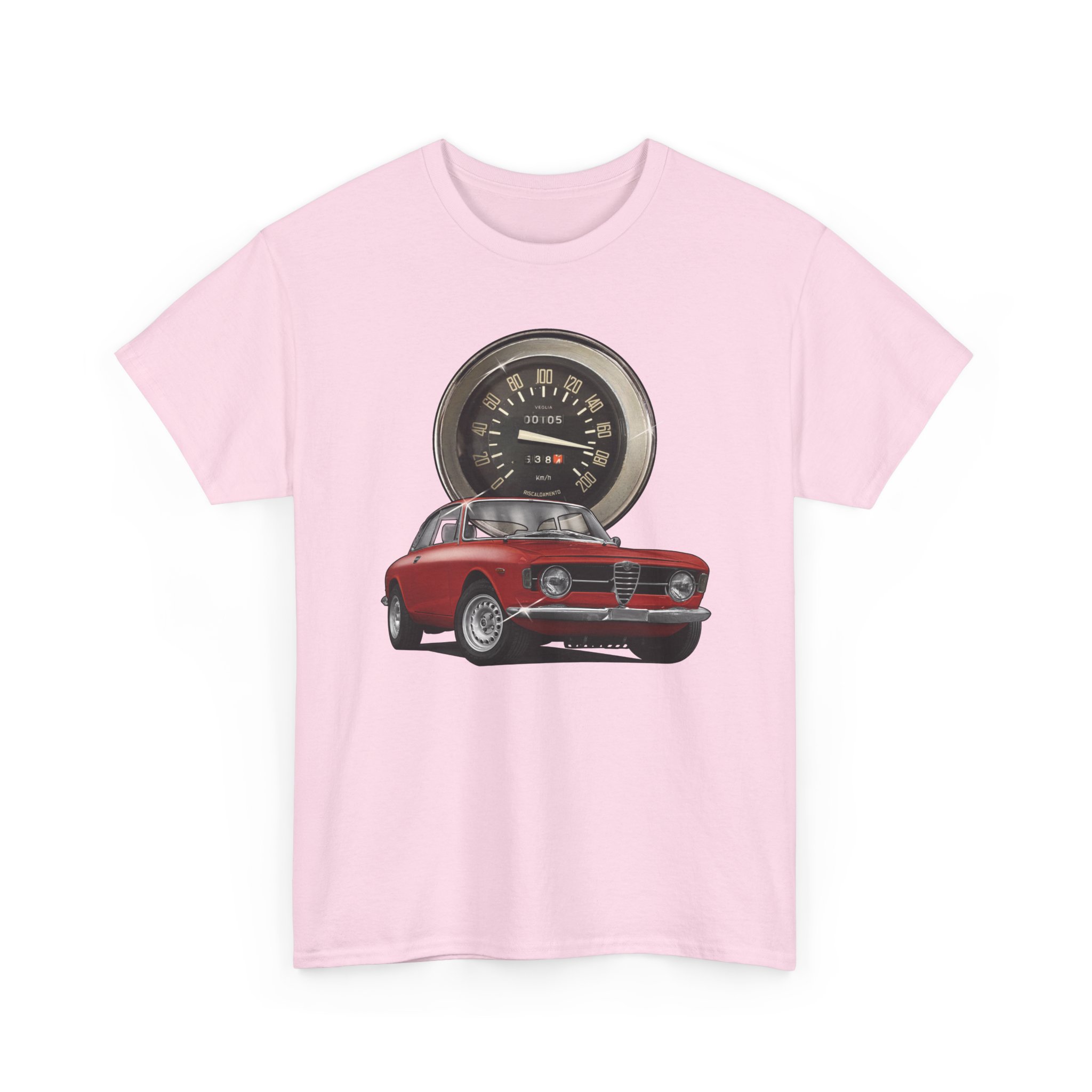 T-Shirt, Alfa Romeo Junior Kantenhaube, Rot, Vmax mit Tacho – Bild 11