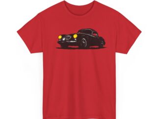 T-Shirt, MGA Coupe, Kritzel-Kratzel-Auto, großer feiner Druck