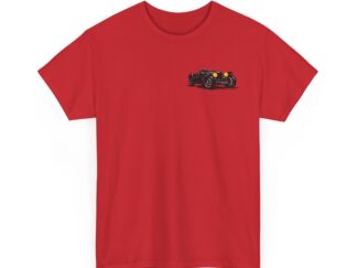 T-Shirt, Riley Brooklands, Kritzel-Kratzel-Auto, kleiner feiner Druck