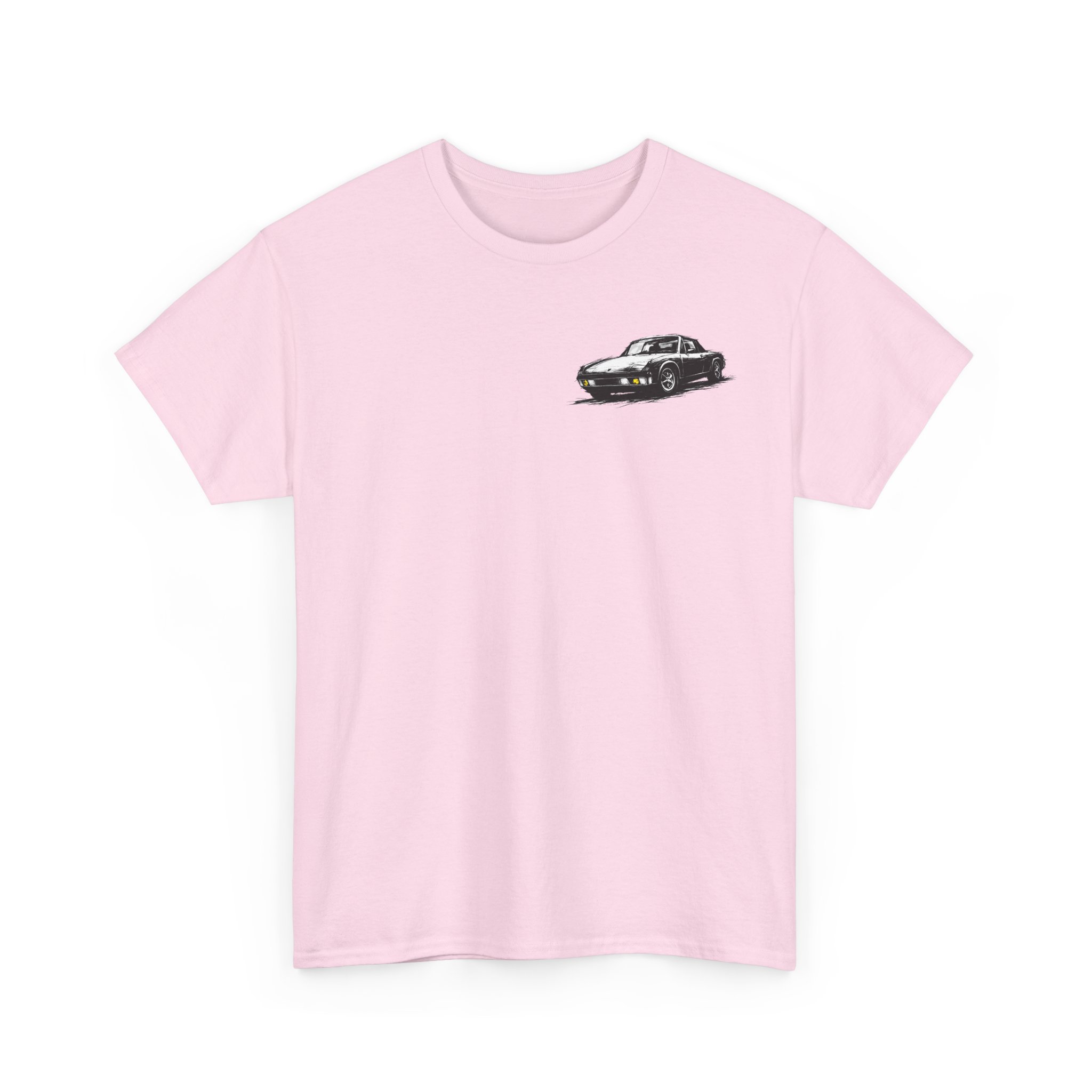 T-Shirt, Porsche 914, VW Porsche, Kritzel-Kratzel-Auto, kleiner feiner Druck – Bild 10