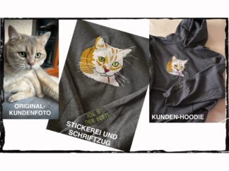 Ihr Haustier als Stickerei