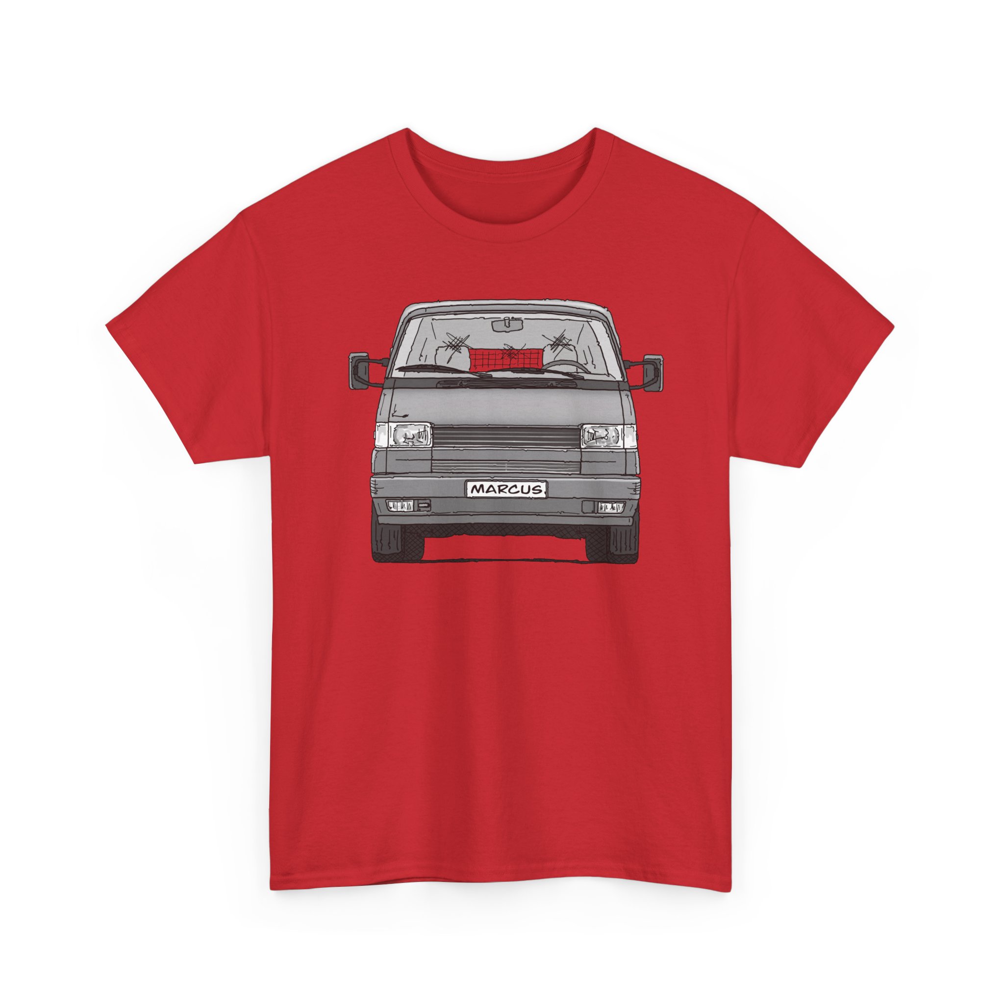 T-Shirt, VW T4, Doka, Strichzeichnung, Silbergrau, Marcus – Bild 13