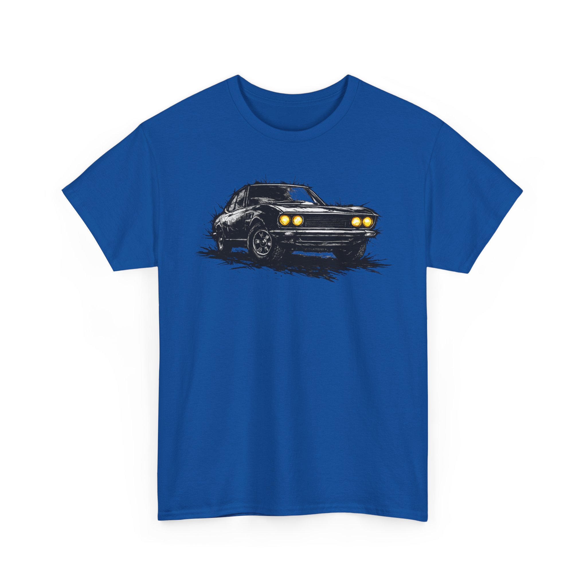 T-Shirt, Fiat Dino Coupe, Kritzel-Kratzel-Auto, großer feiner Druck – Bild 9