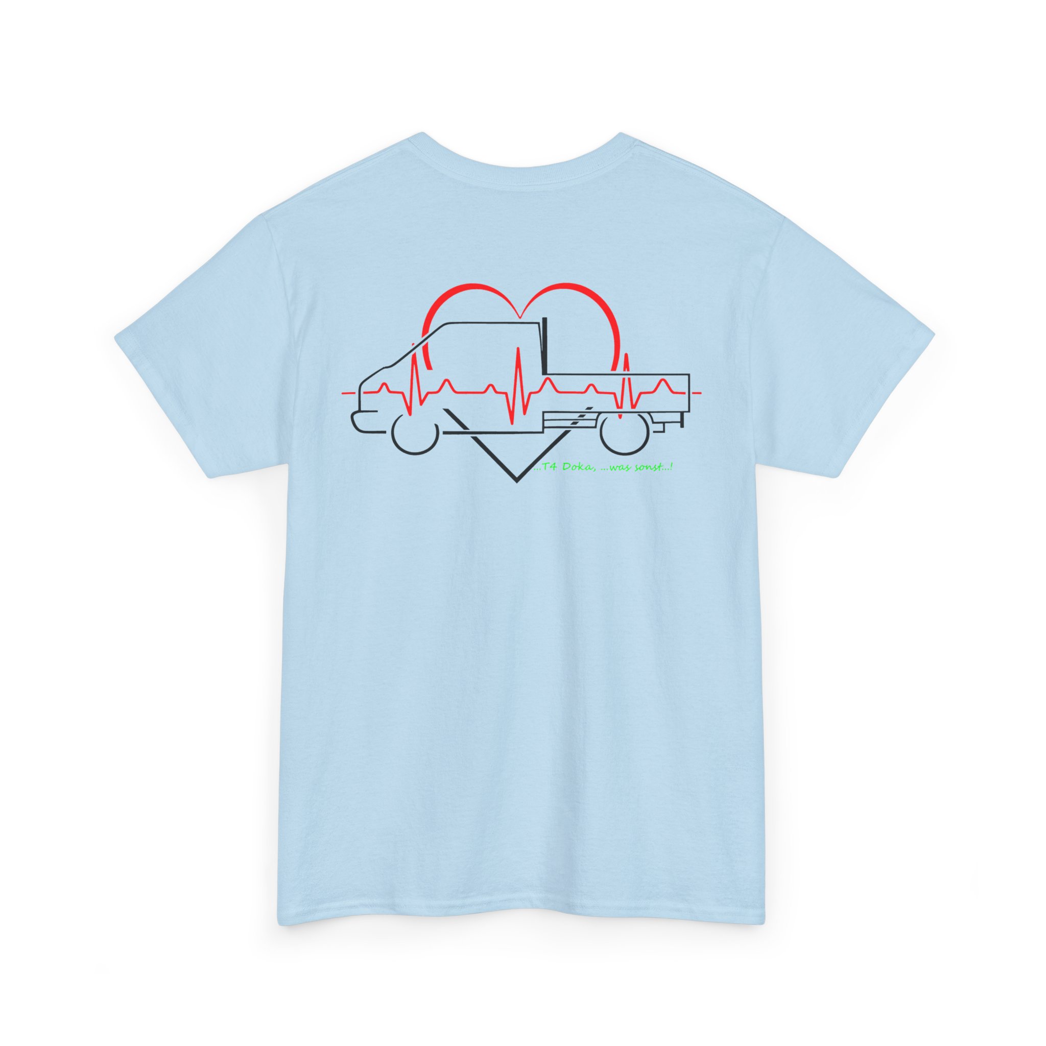 T-Shirt, VW T4, Doka, Strichzeichnung, Silbergrau, Marcus – Bild 4