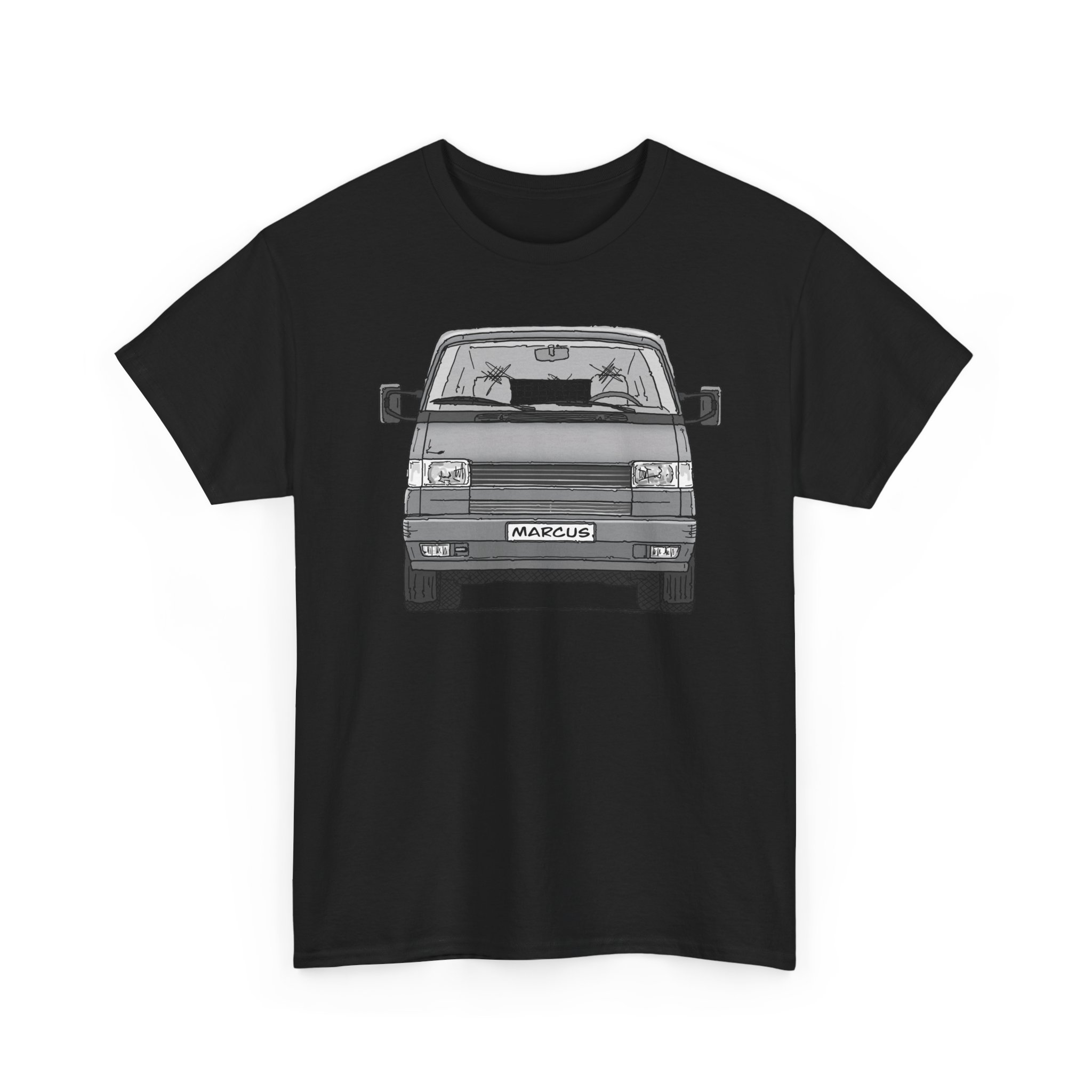T-Shirt, VW T4, Doka, Strichzeichnung, Silbergrau, Marcus – Bild 19
