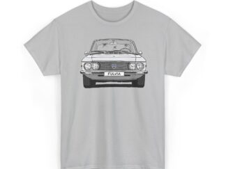 T-Shirt, Lancia Fulvia Coupe, Strichzeichnung, Silber, eigenes Kennzeichen möglich