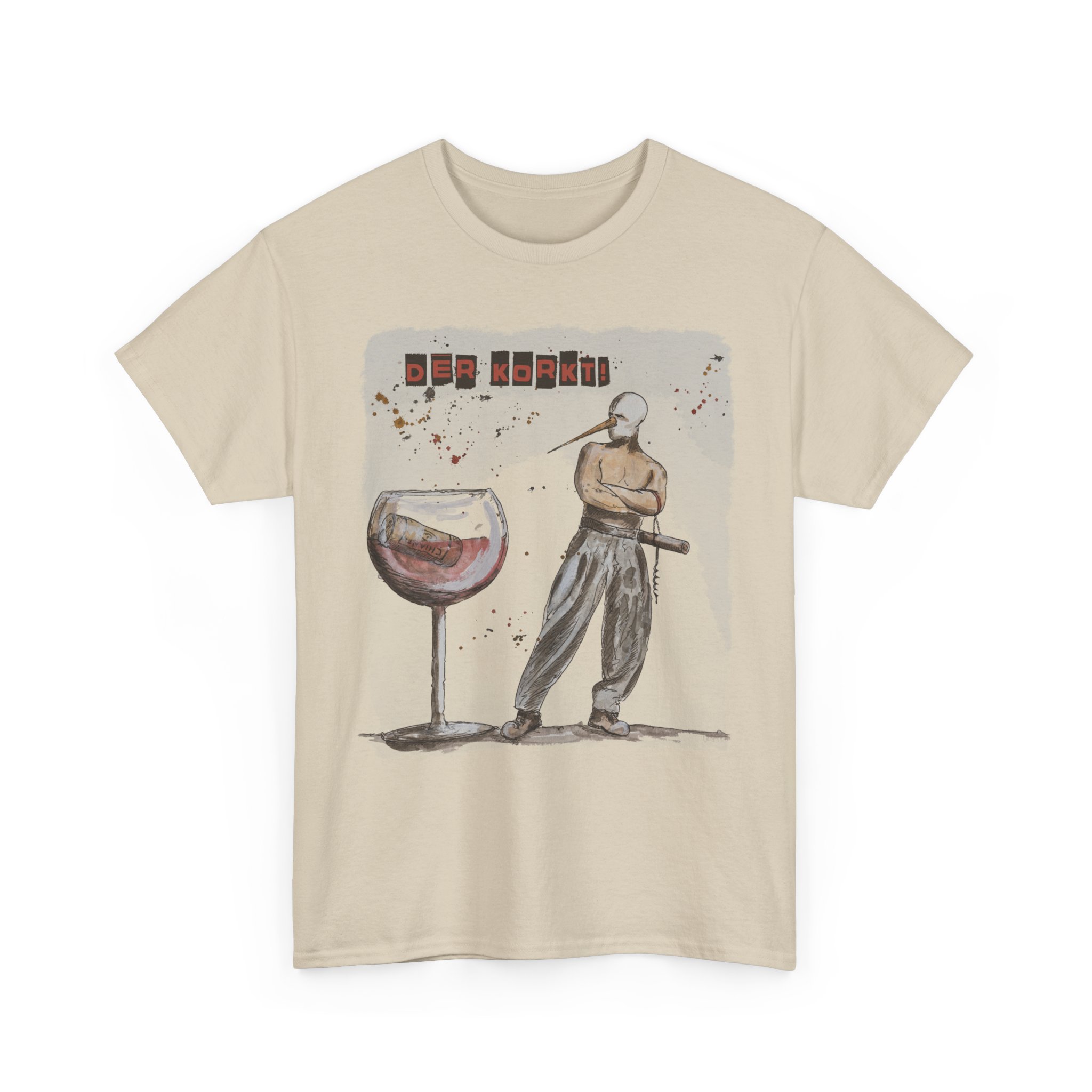 T-Shirt, „DER KORKT!“, Weinshirt, Kleine Geweinheiten, großer feiner Druck – Bild 2