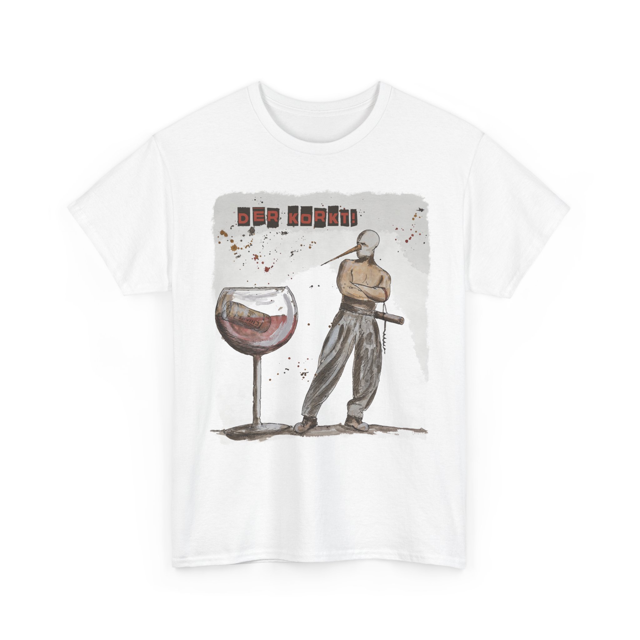 T-Shirt, „DER KORKT!“, Weinshirt, Kleine Geweinheiten, großer feiner Druck – Bild 5