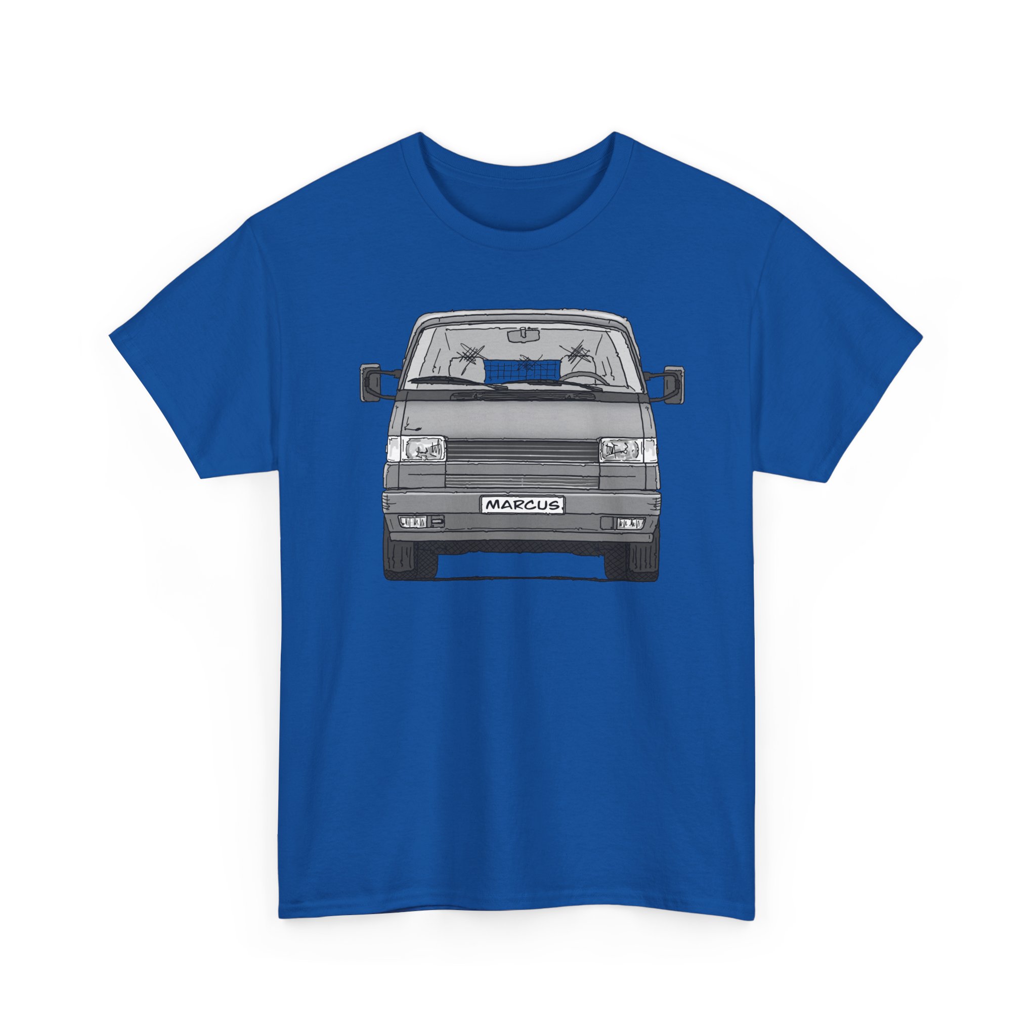 T-Shirt, VW T4, Doka, Strichzeichnung, Silbergrau, Marcus – Bild 15
