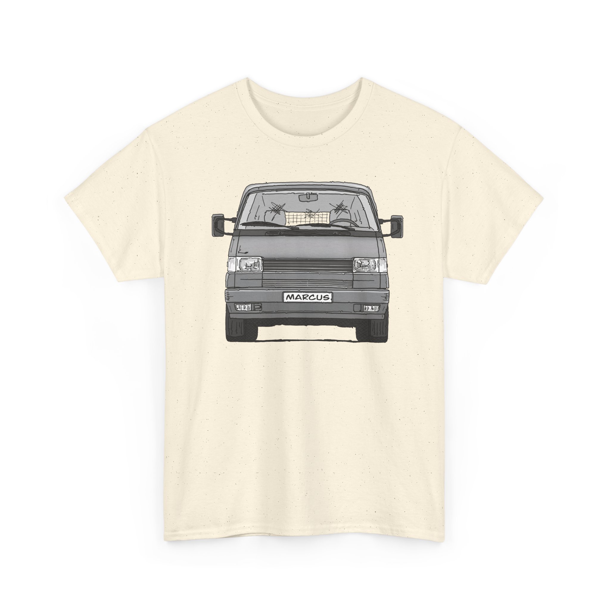 T-Shirt, VW T4, Doka, Strichzeichnung, Silbergrau, Marcus – Bild 9