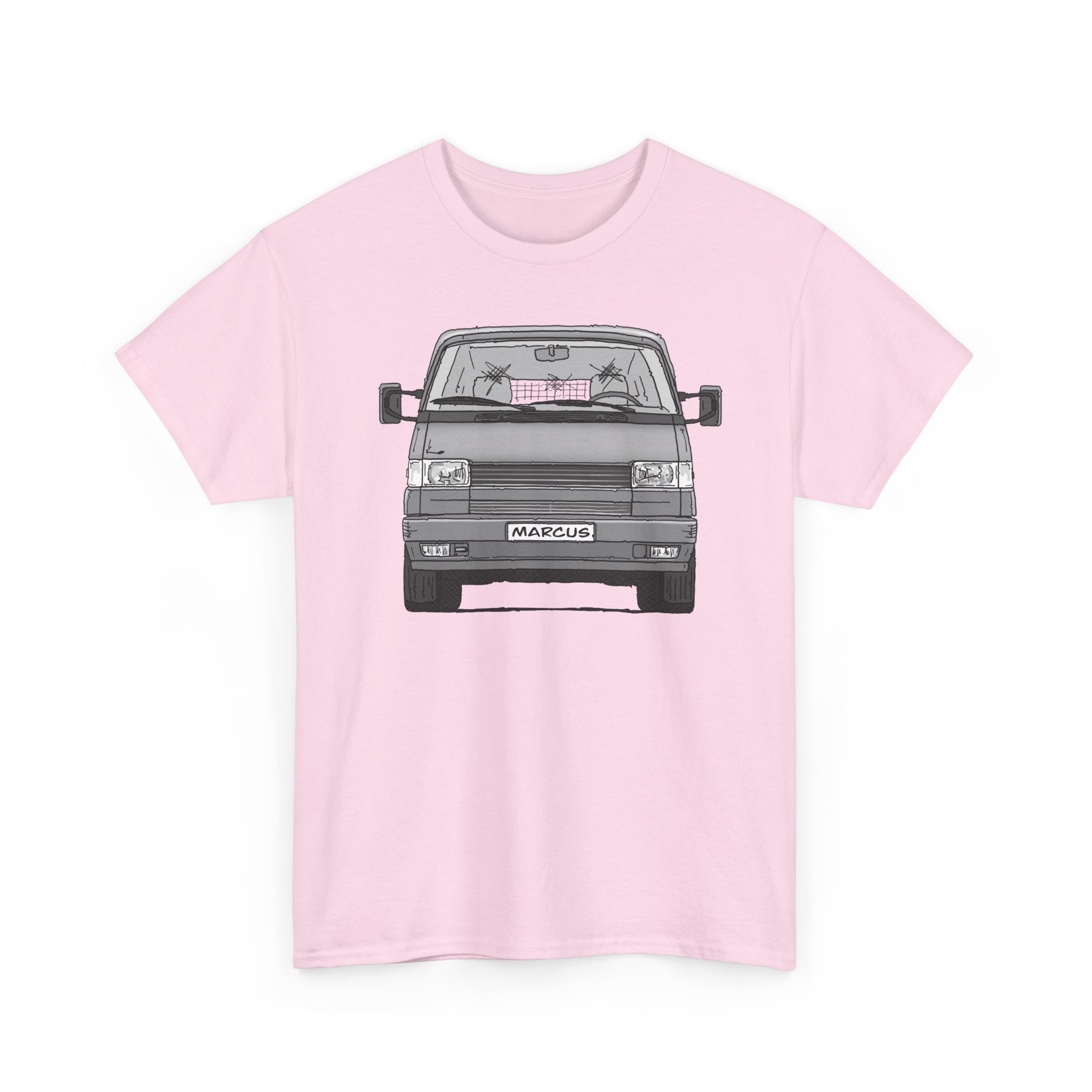 T-Shirt, VW T4, Doka, Strichzeichnung, Silbergrau, Marcus – Bild 7