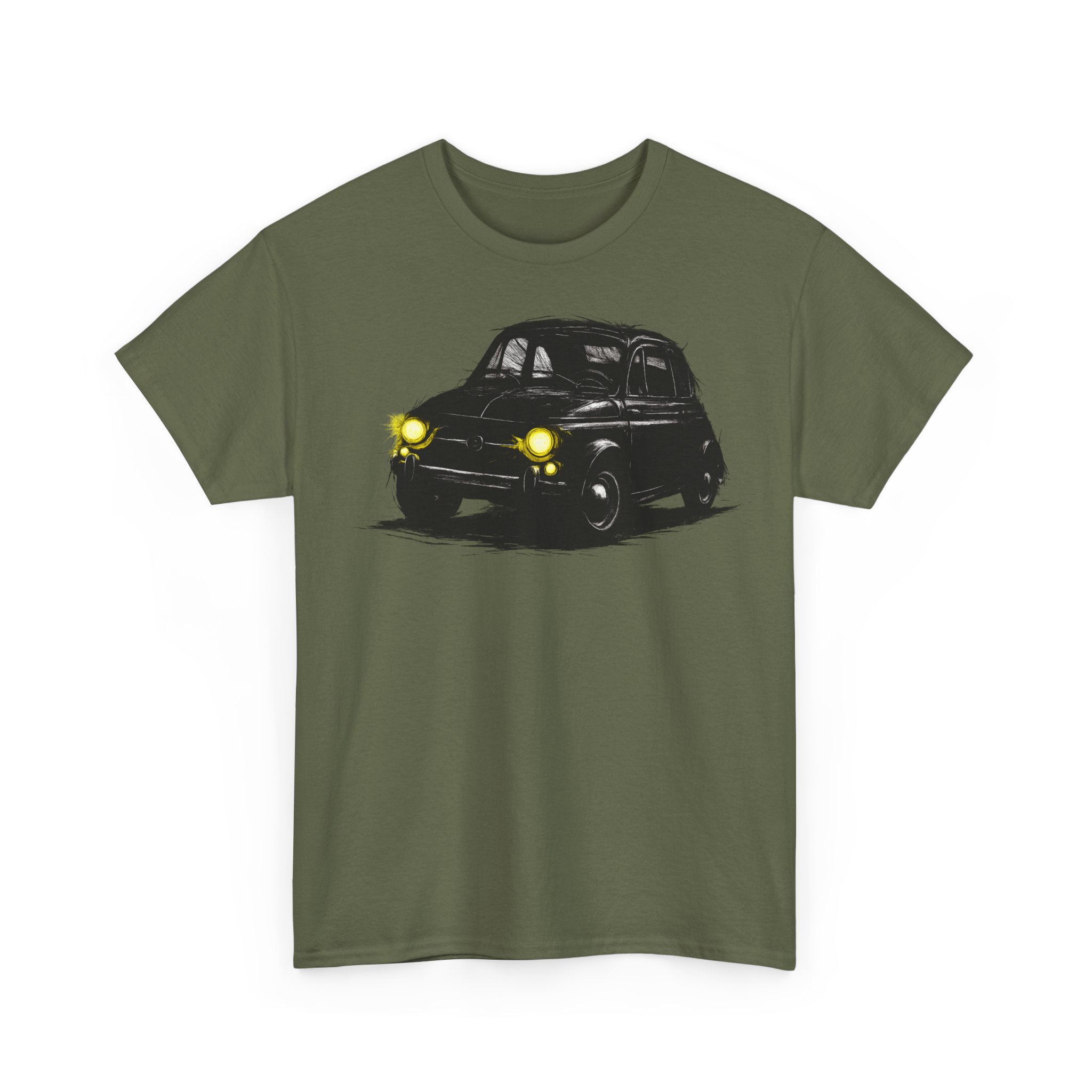 T-Shirt, Fiat 500, Cinquecento, großer feiner Druck – Bild 7
