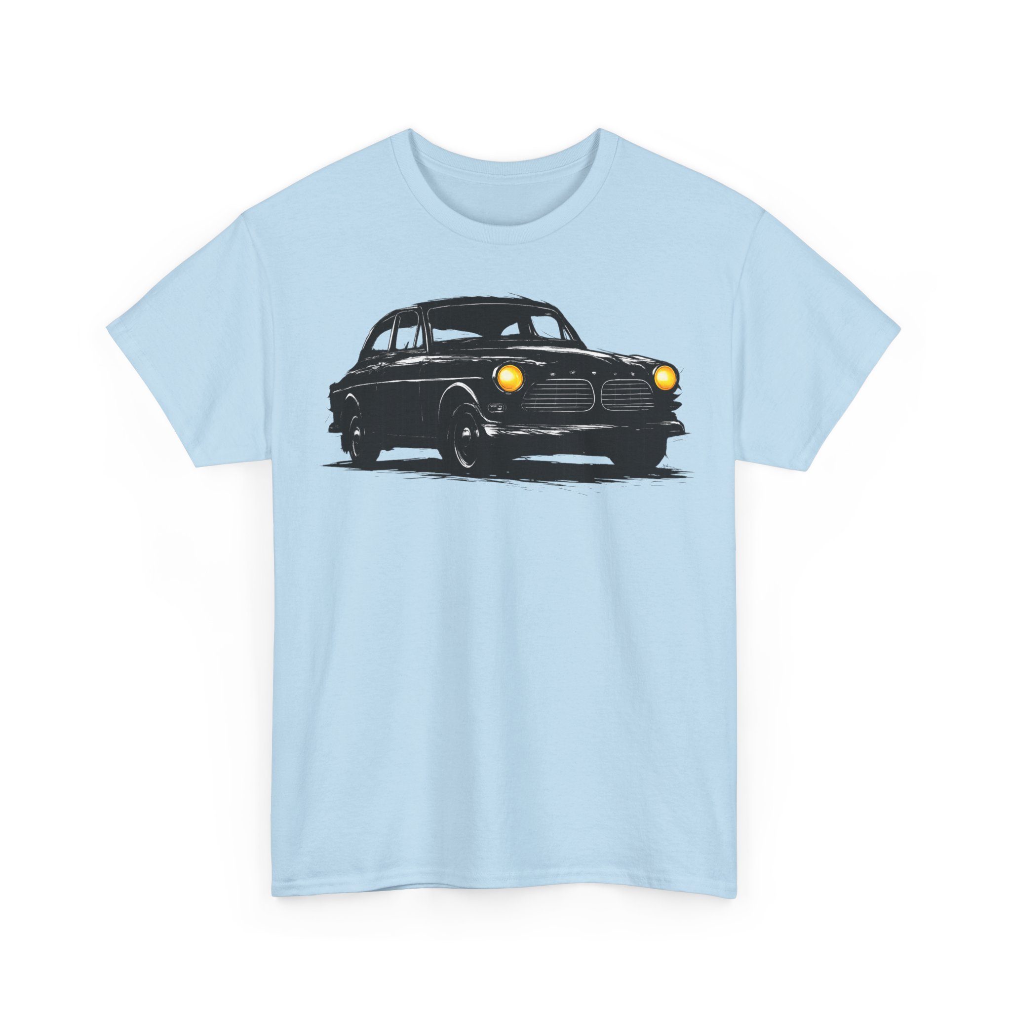 T-Shirt, Volvo Amazon, Kritzel-Kratzel-Auto, großer feiner Druck – Bild 9