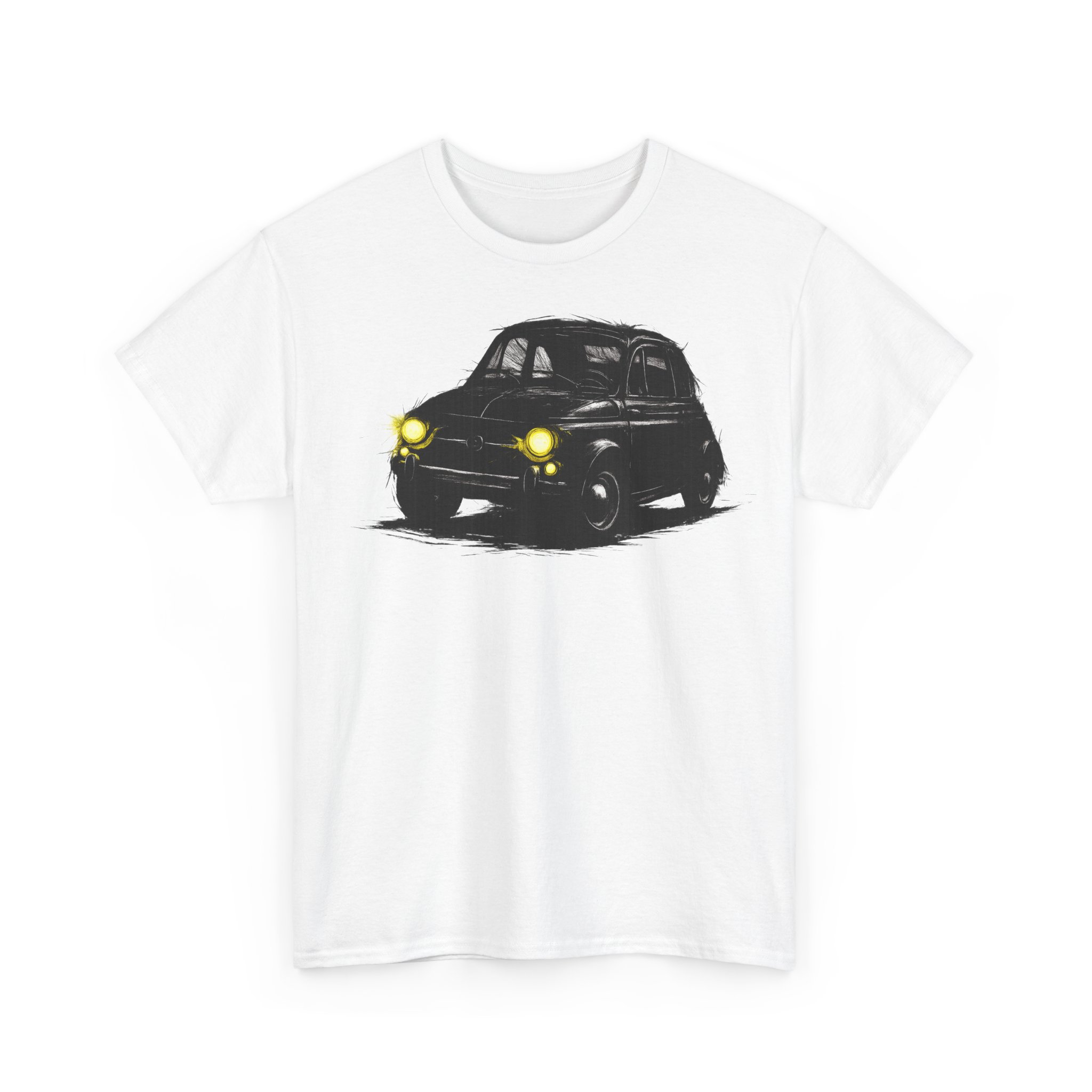 T-Shirt, Fiat 500, Cinquecento, großer feiner Druck – Bild 2
