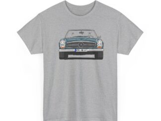 T-Shirt, Mercedes W113 Pagode, Strichzeichnung, Blau, MTK HK 4H