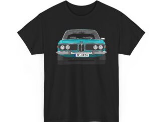 T-Shirt, BMW E9, Strichzeichnung, Türkis, GE UP 5H