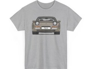 T-Shirt, Porsche 944, Strichzeichnung, Kalahari Metallic, Scheinwerfer, eigenes Kennzeichen möglich