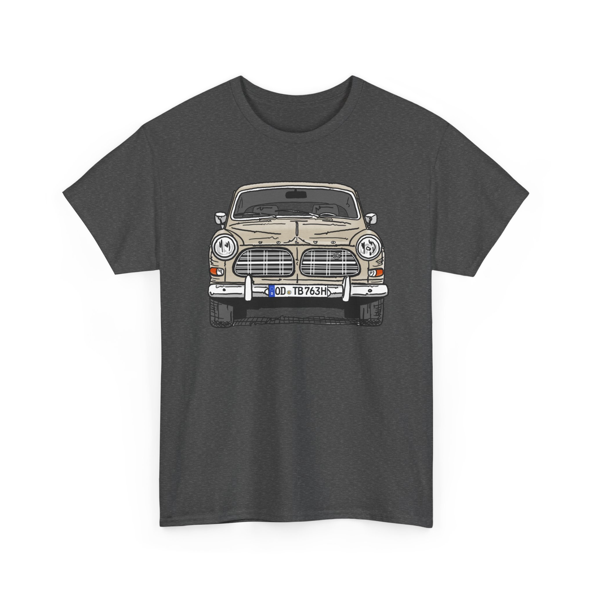 T-Shirt, Volvo Amazon, Strichzeichnung, Beige, OD TB 763H – Bild 5