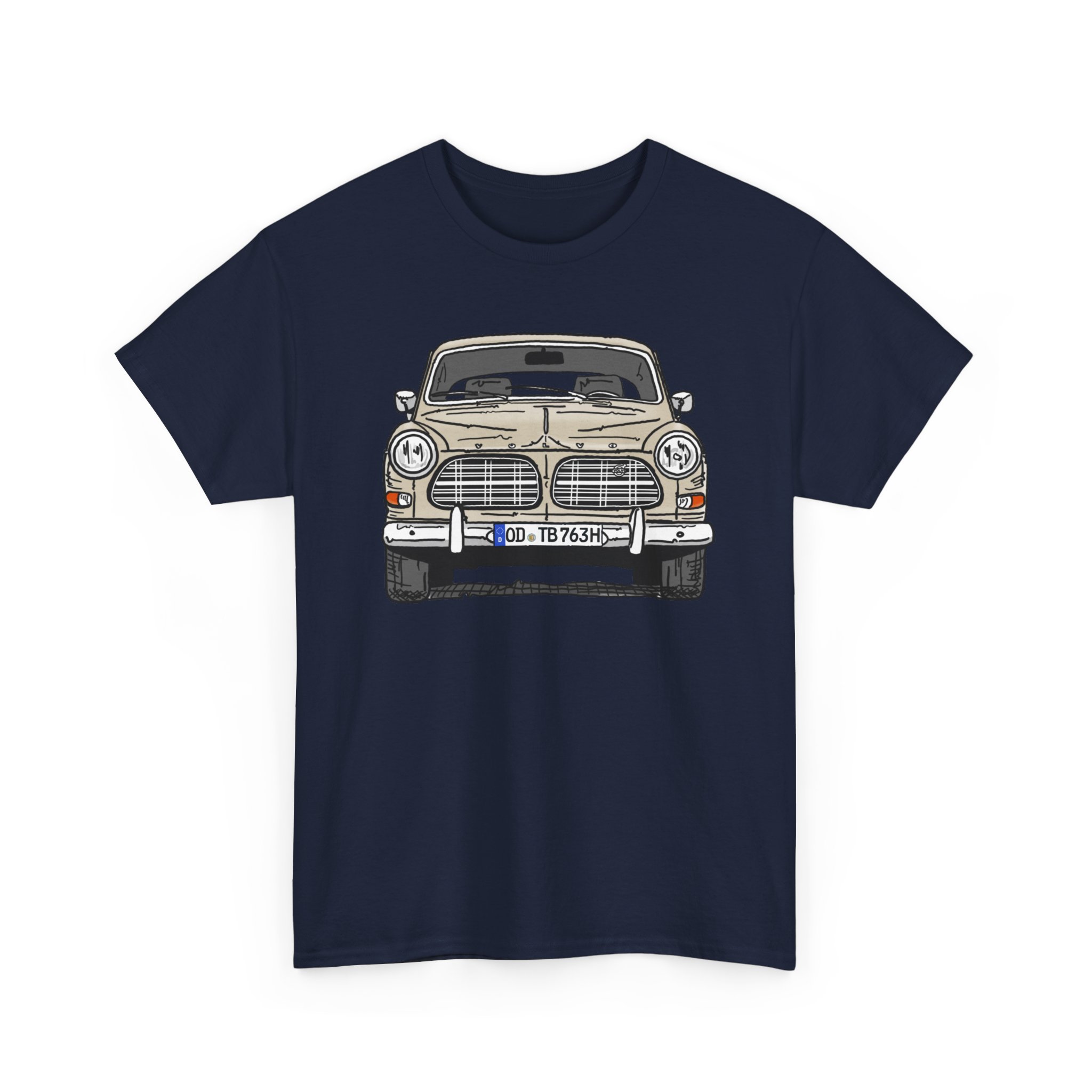 T-Shirt, Volvo Amazon, Strichzeichnung, Beige, OD TB 763H – Bild 8