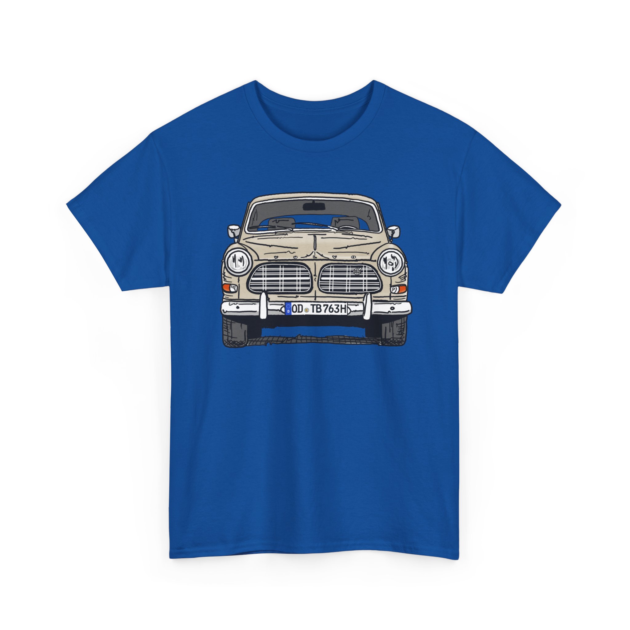 T-Shirt, Volvo Amazon, Strichzeichnung, Beige, OD TB 763H – Bild 7