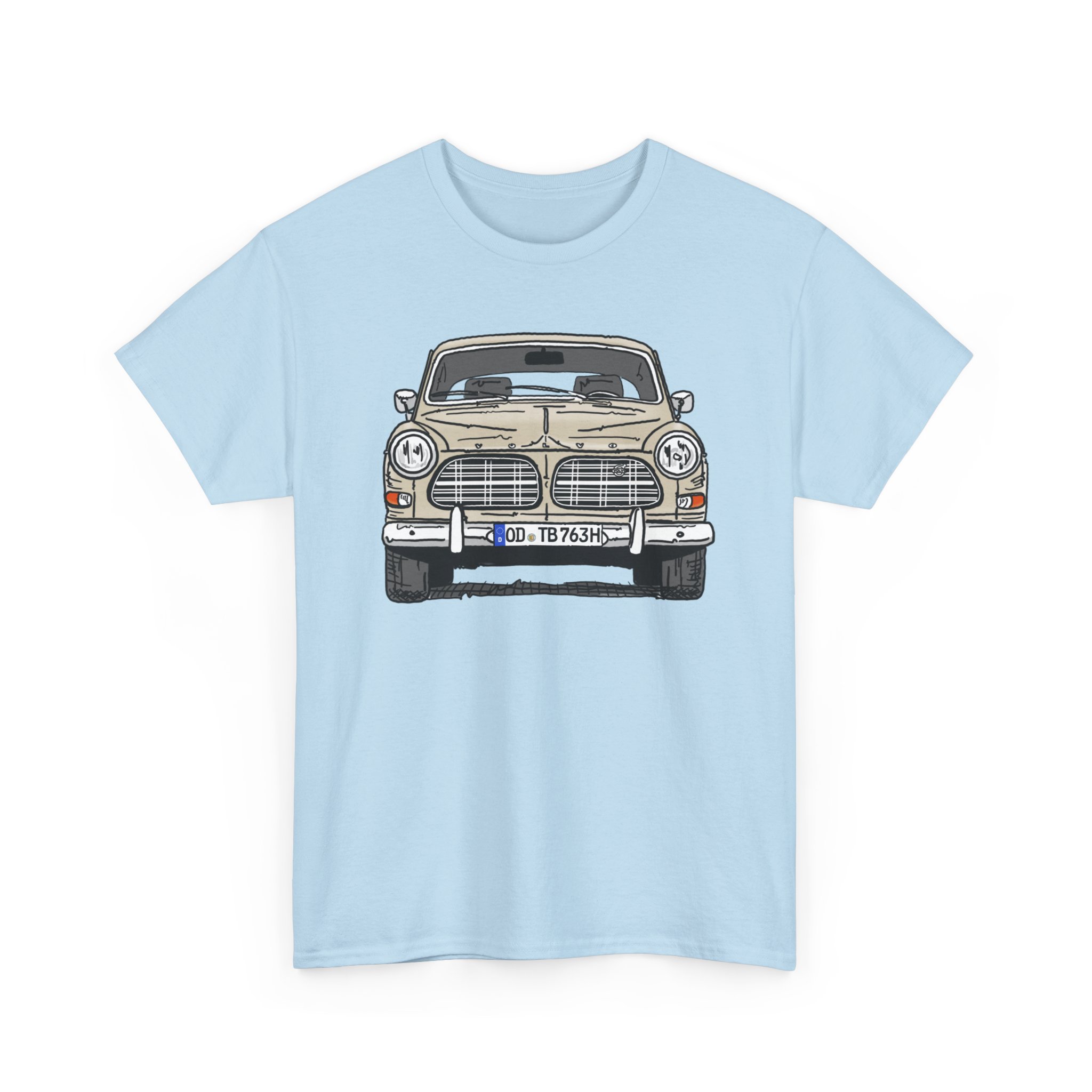 T-Shirt, Volvo Amazon, Strichzeichnung, Beige, OD TB 763H – Bild 6