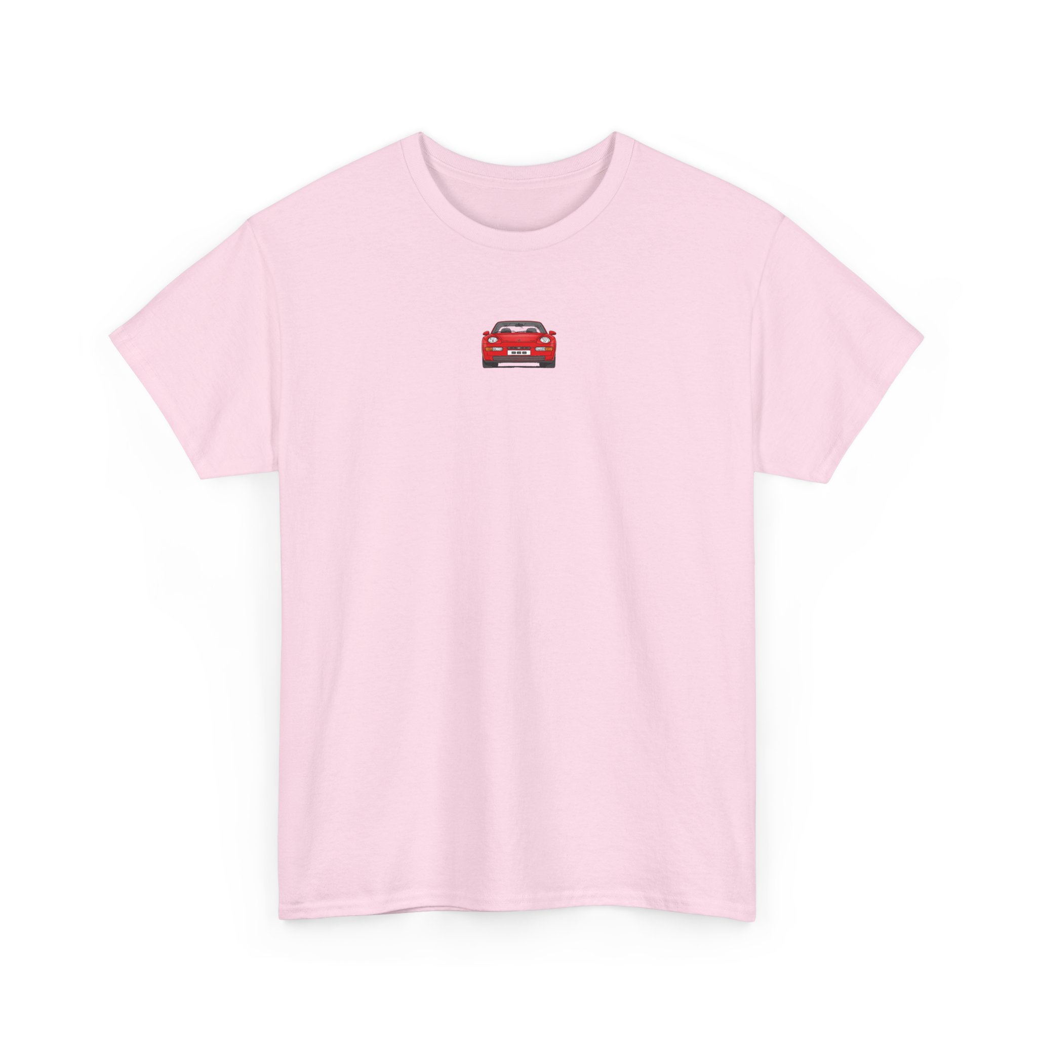 T-Shirt, Porsche 968, Strichzeichnung, Rot, klein mittig – Bild 10