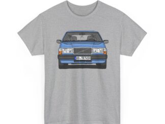 T-Shirt, Volvo 740/745, Strichzeichnung, Hellblau, OD TB 745H