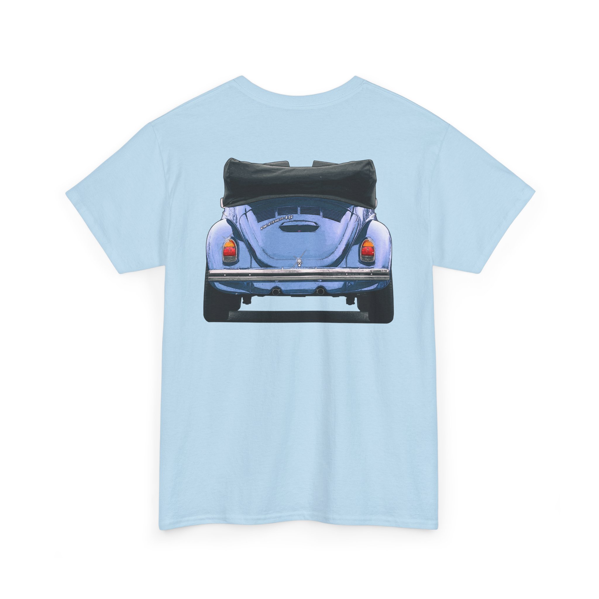 T-Shirt, VW Käfer Cabrio, 1302, Strichzeichnung, Blau, mit Kennzeichen personalisierbar – Bild 32