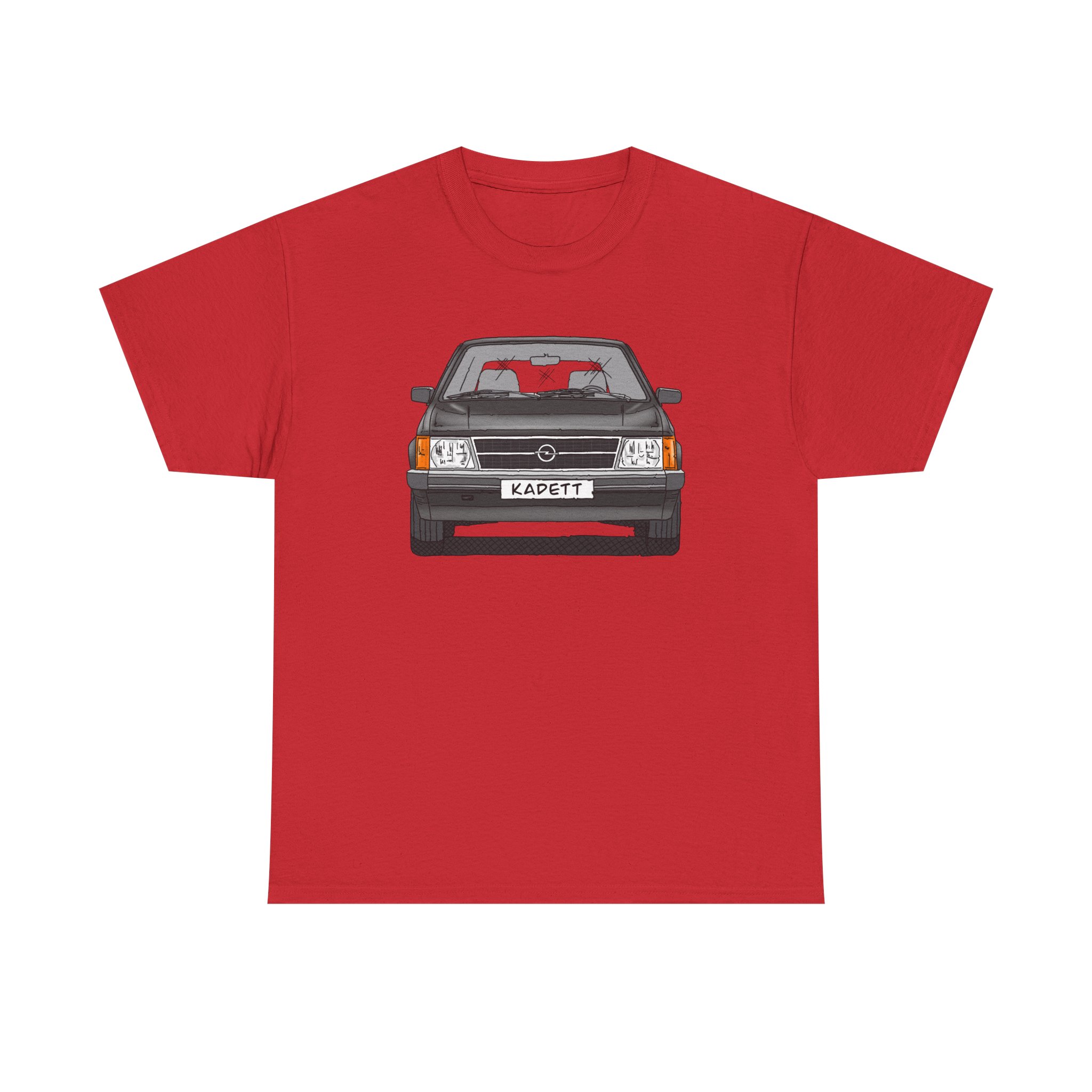 T-Shirt, Opel Kadett D, Strichzeichnung, Schwarz, mit Kennzeichen personalisierbar – Bild 33