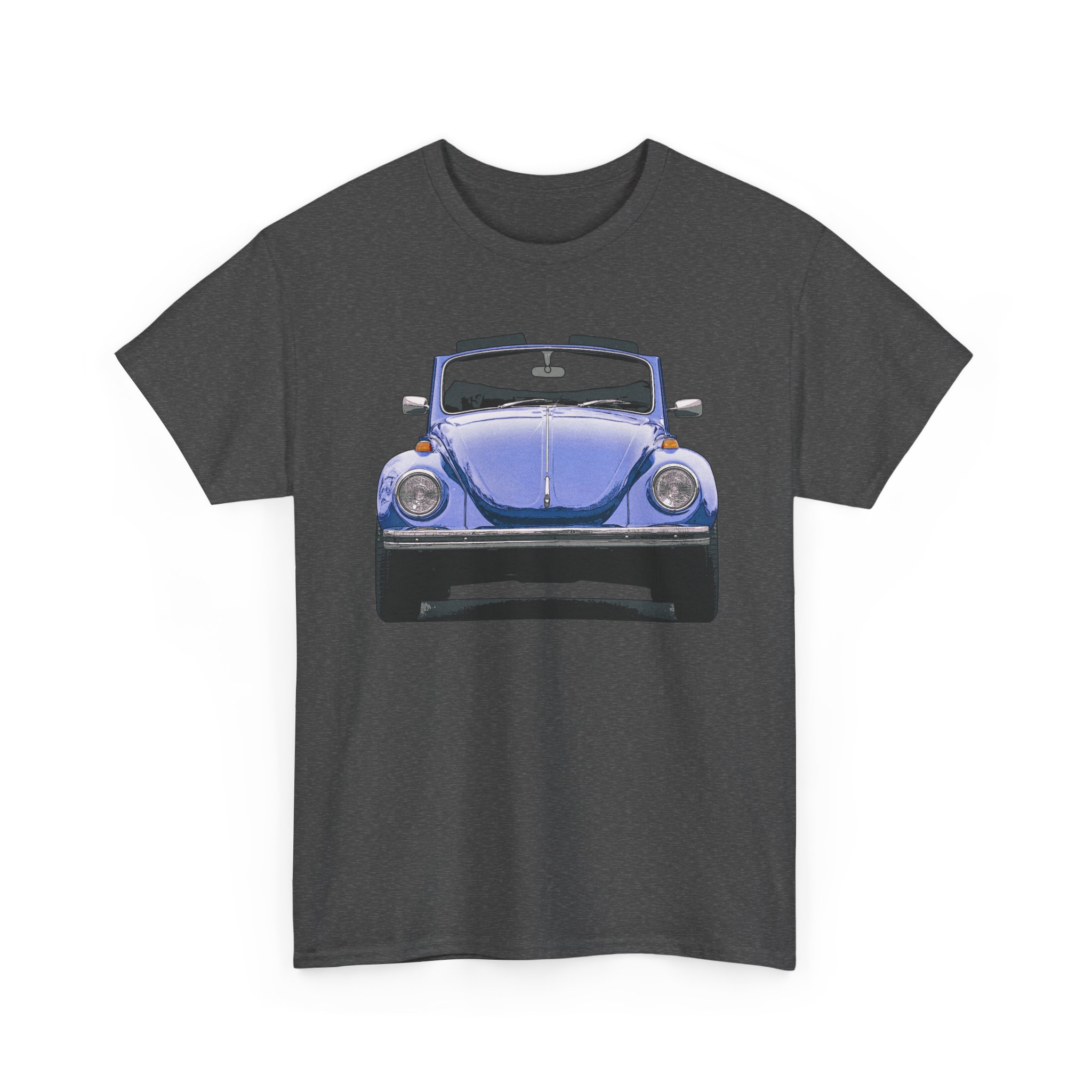 T-Shirt, VW Käfer Cabrio, 1302, Strichzeichnung, Blau, mit Kennzeichen personalisierbar – Bild 27