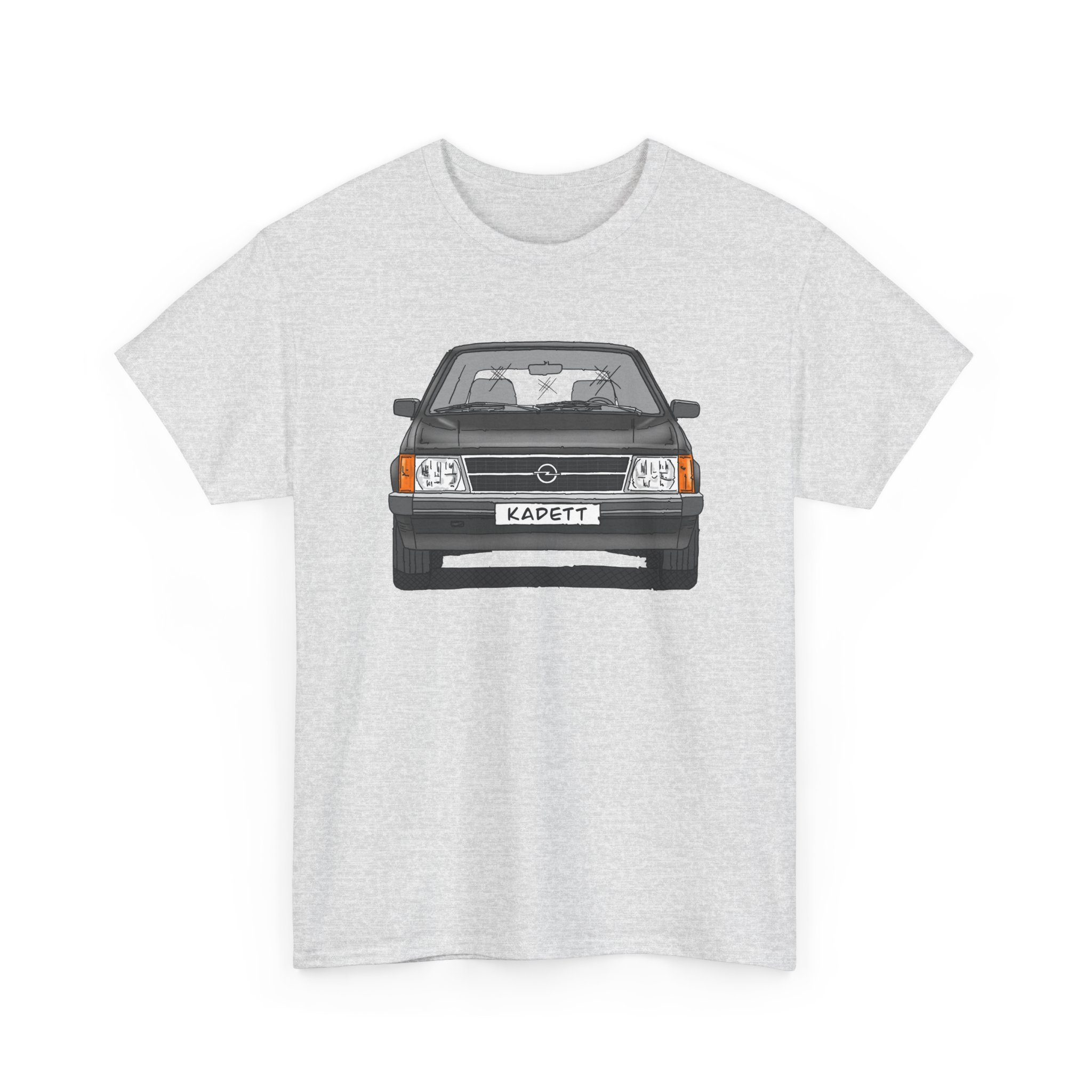 T-Shirt, Opel Kadett D, Strichzeichnung, Schwarz, mit Kennzeichen personalisierbar – Bild 67