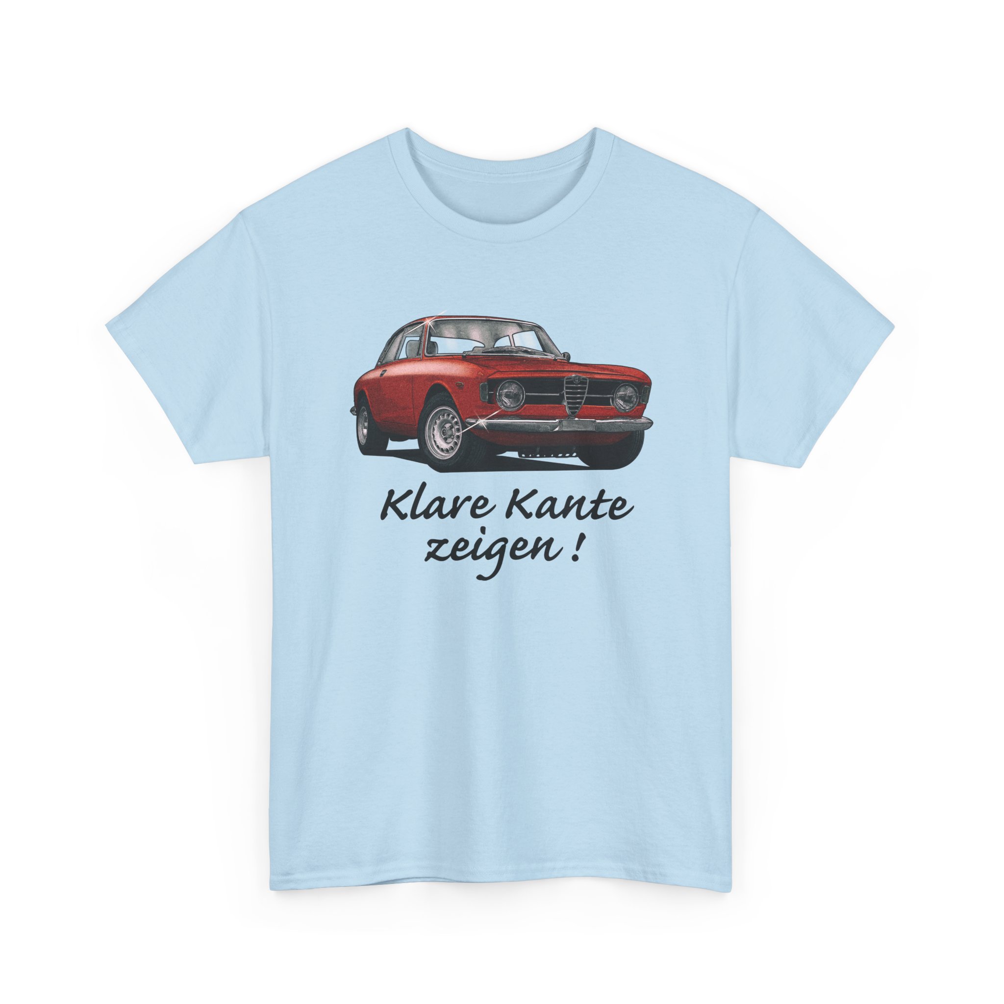 T-Shirt, Alfa Romeo Junior Kantenhaube, Rot, Klare Kante zeigen! – Bild 8