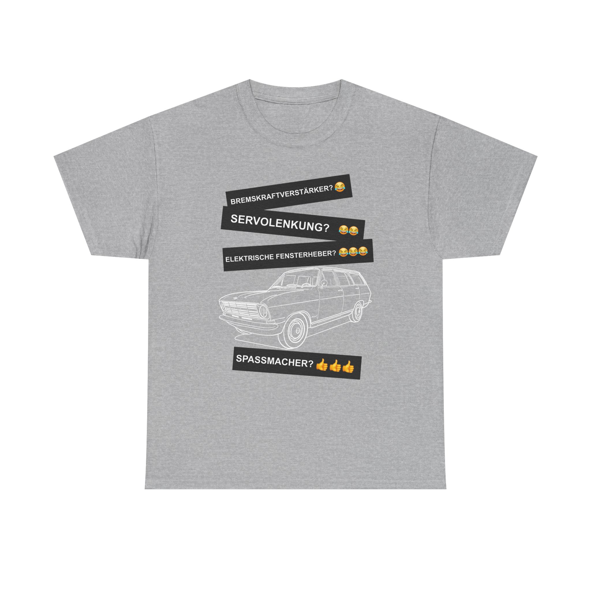T-Shirt, Opel Kadett B Caravan, Weiß, Deutscher Text, Spaßmacher – Bild 13