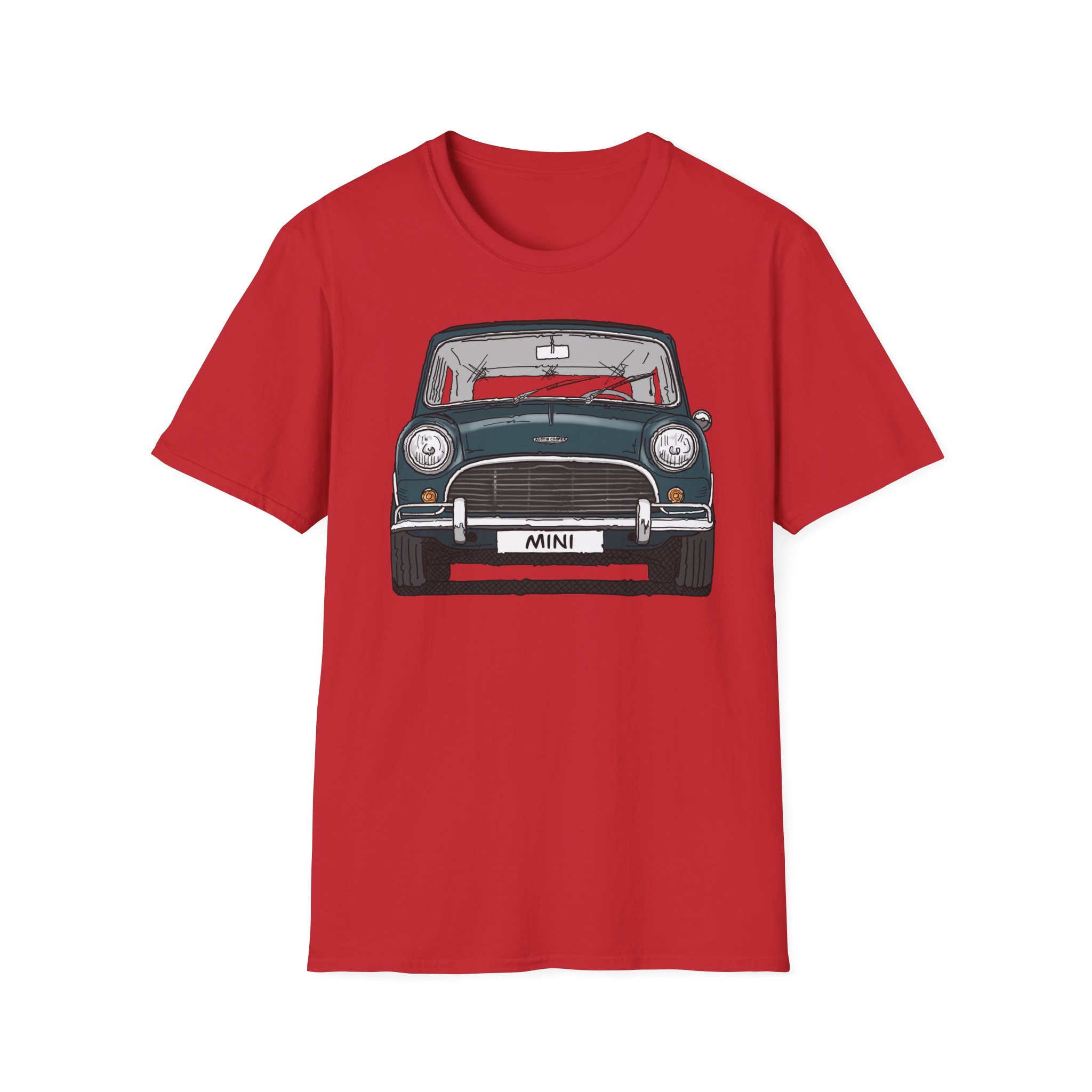 T-Shirt, Mini, Strichzeichnung, Grün, mit Kennzeichen personalisierbar – Bild 33