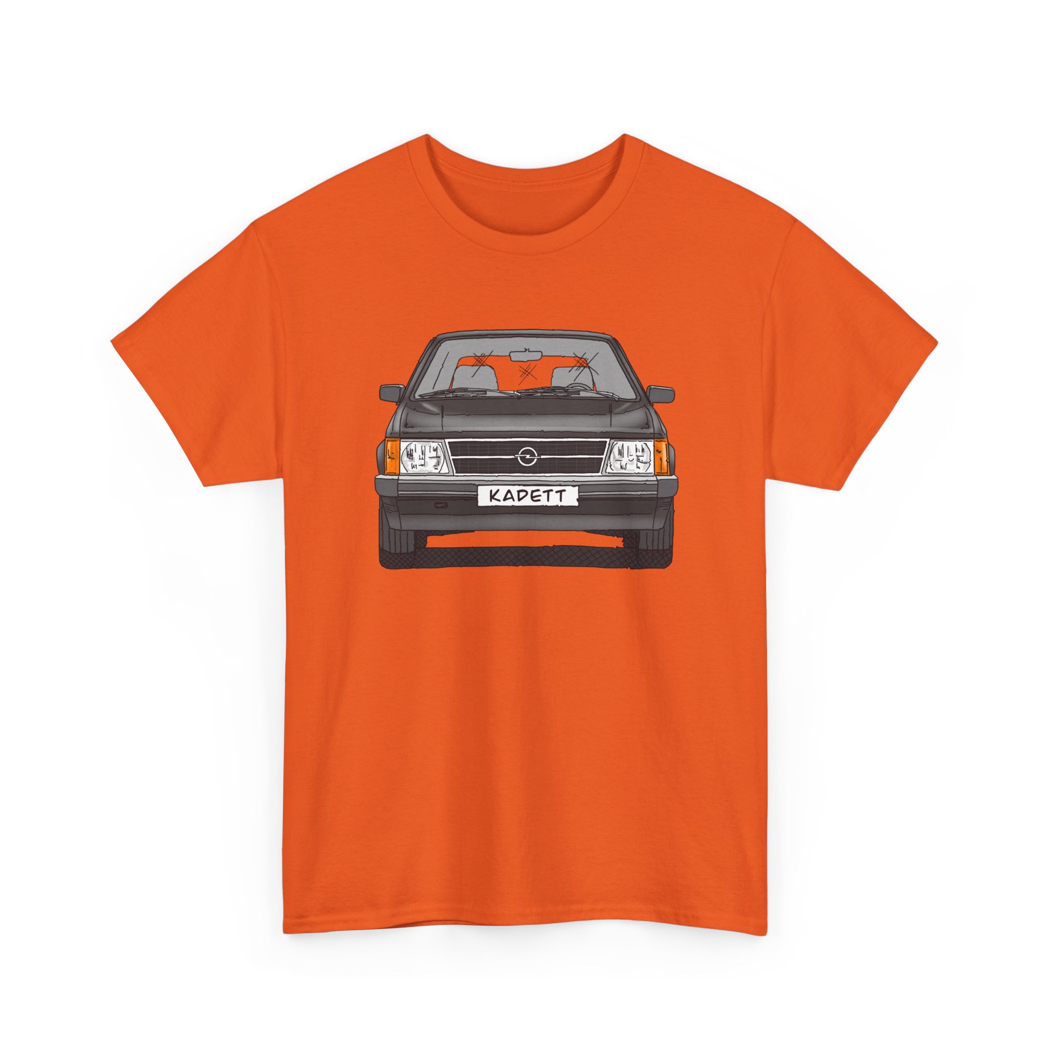 T-Shirt, Opel Kadett D, Strichzeichnung, Schwarz, mit Kennzeichen personalisierbar – Bild 31