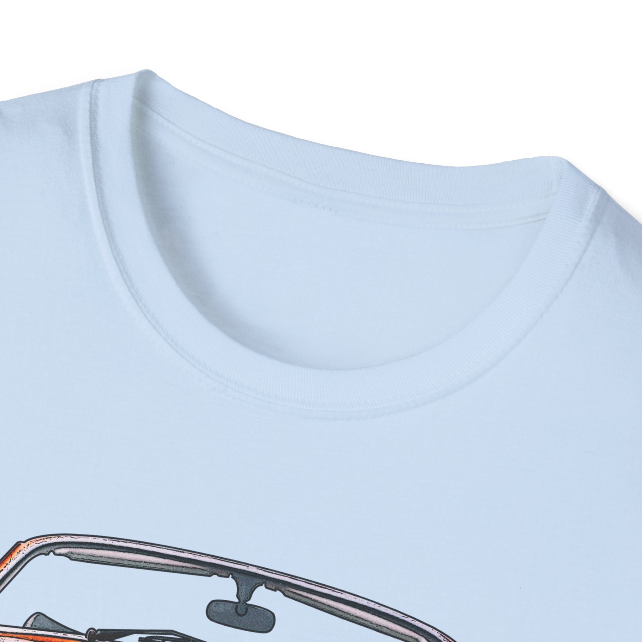 T-Shirt, Karmann-Ghia Typ14 Cabriolet, Orange, beidseitig bedruckt, mit Kennzeichen personalisierbar – Bild 19