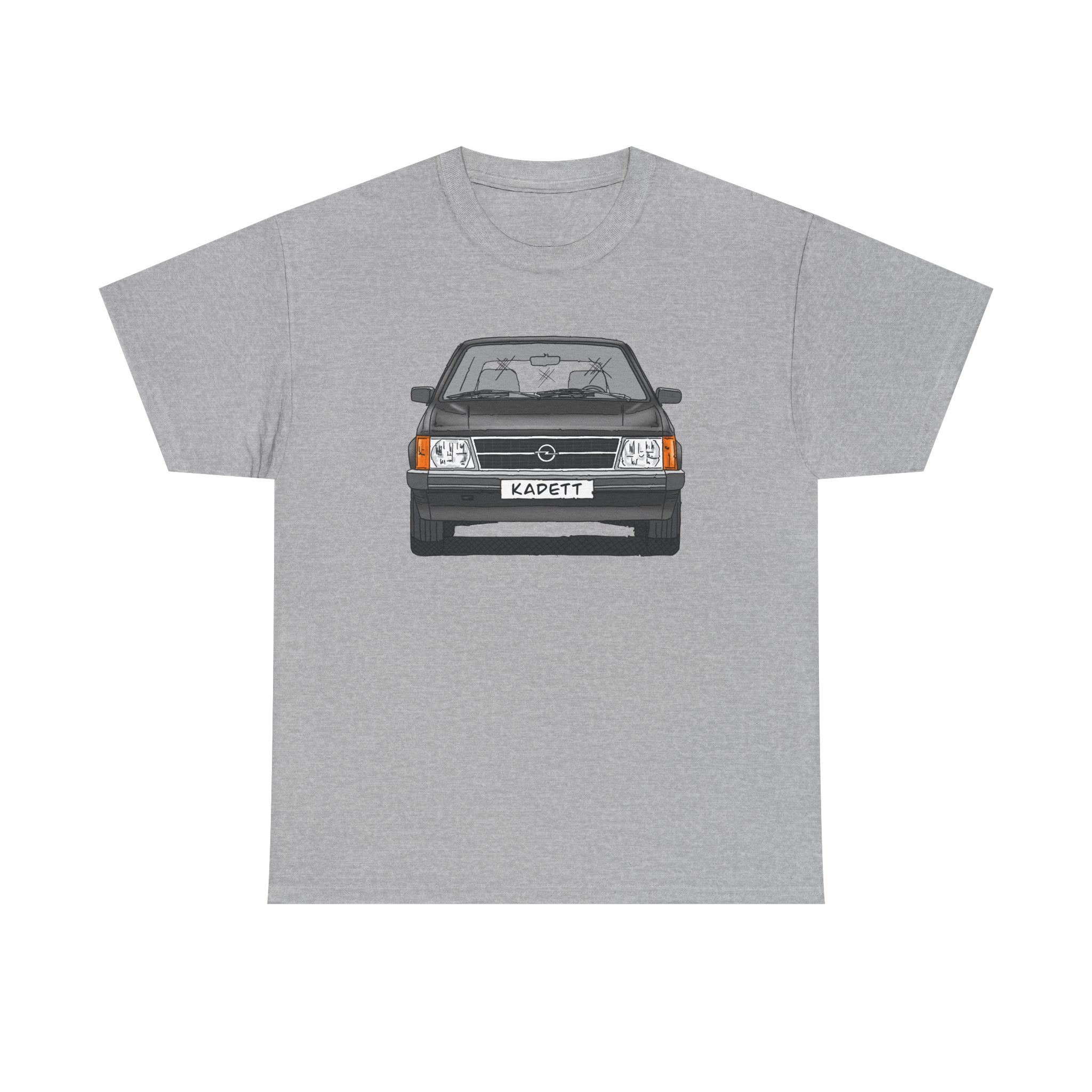 T-Shirt, Opel Kadett D, Strichzeichnung, Schwarz, mit Kennzeichen personalisierbar – Bild 45