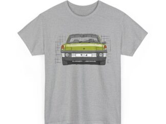 T-Shirt, Porsche 914, VW Porsche, Strichzeichnung, Ravenna Grün, personalisierbar