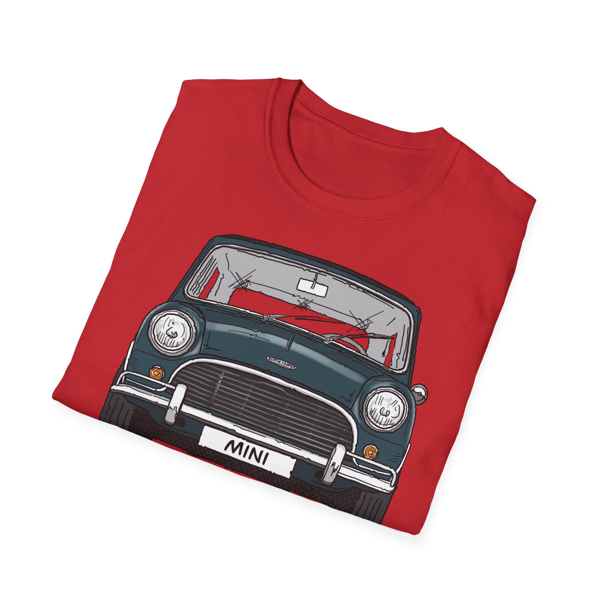 T-Shirt, Mini, Strichzeichnung, Grün, mit Kennzeichen personalisierbar – Bild 36