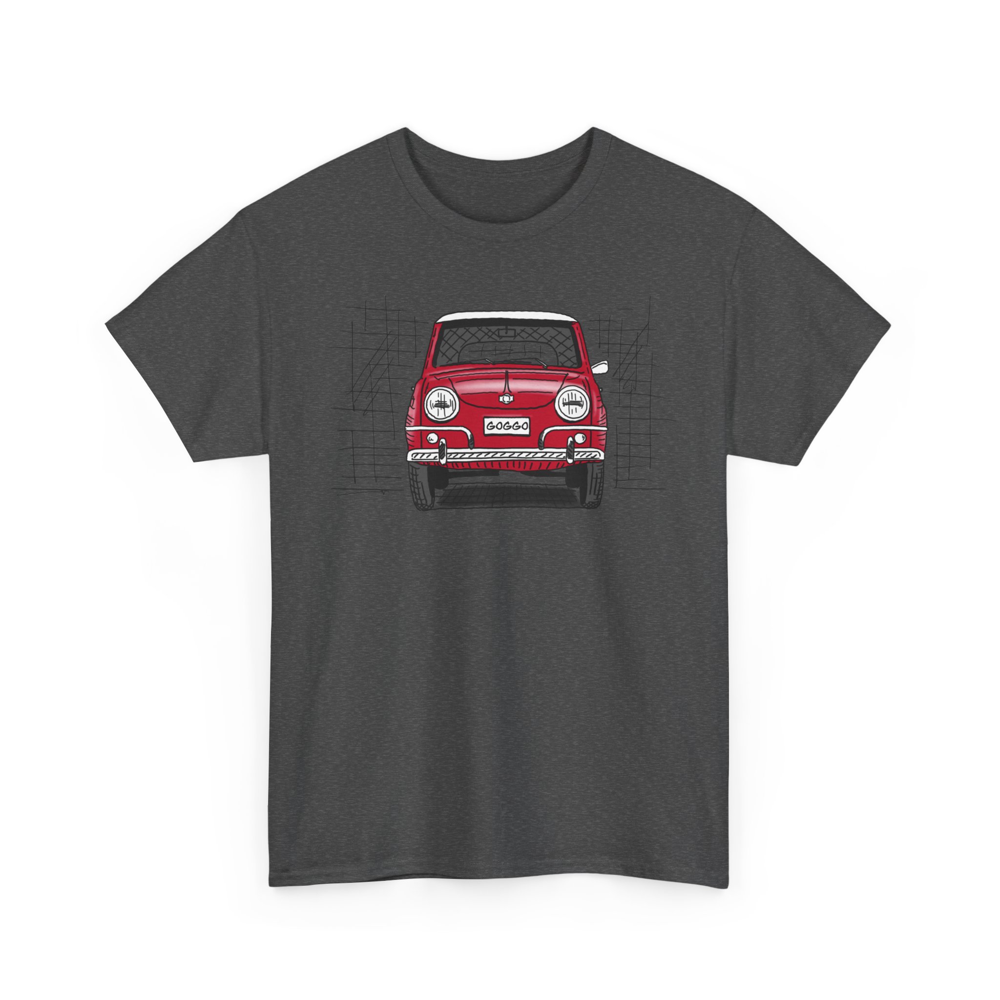 T-Shirt, Goggo, Strichzeichnung, Rot, personalisierbar – Bild 27